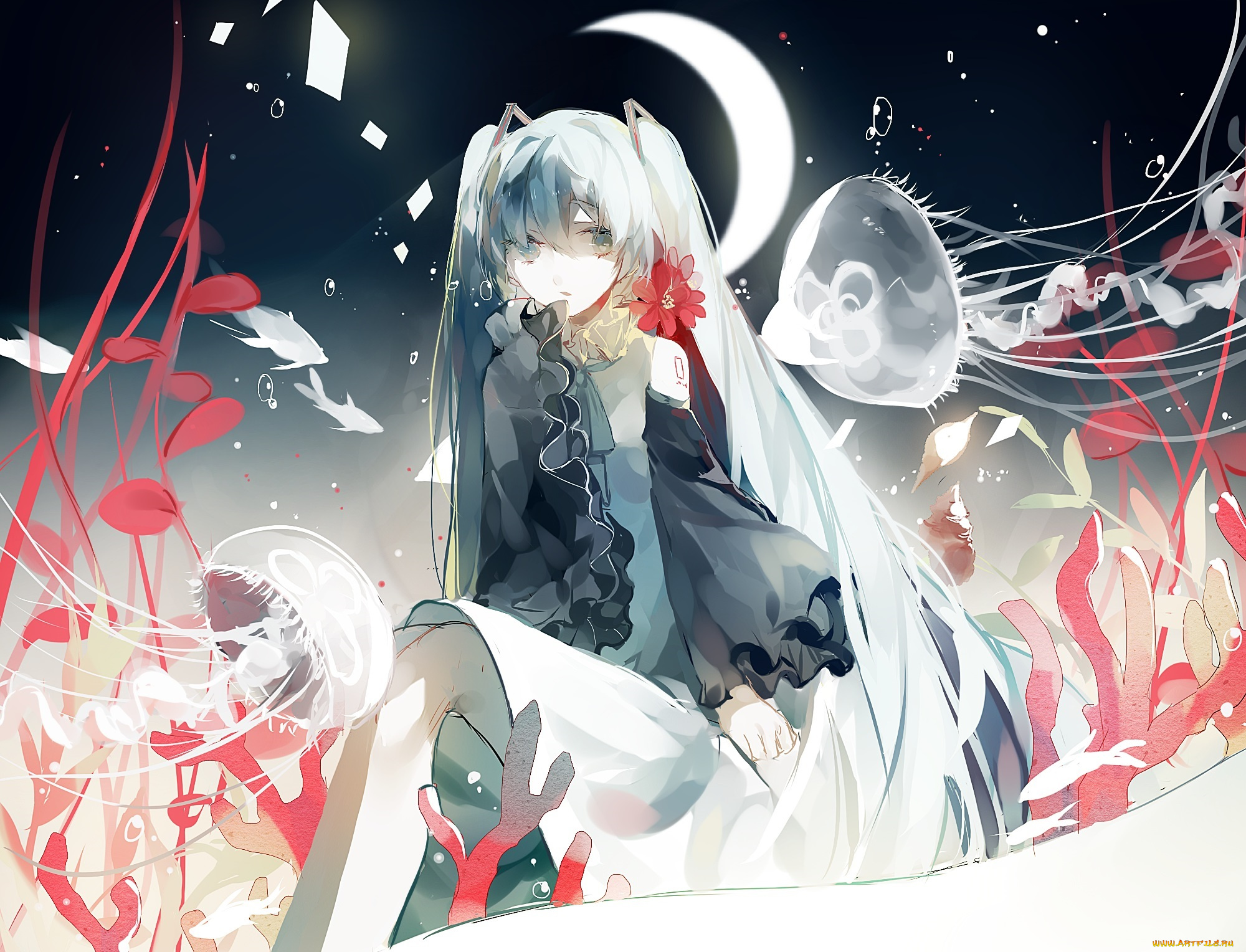 аниме, vocaloid, hatsune, miku