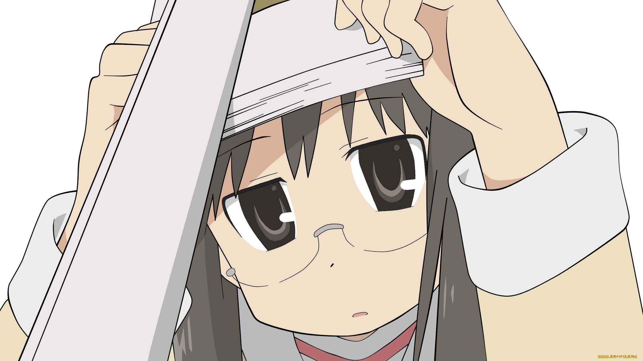 аниме, monster, musume, no, iru, nichijou, девушка, взгляд, фон