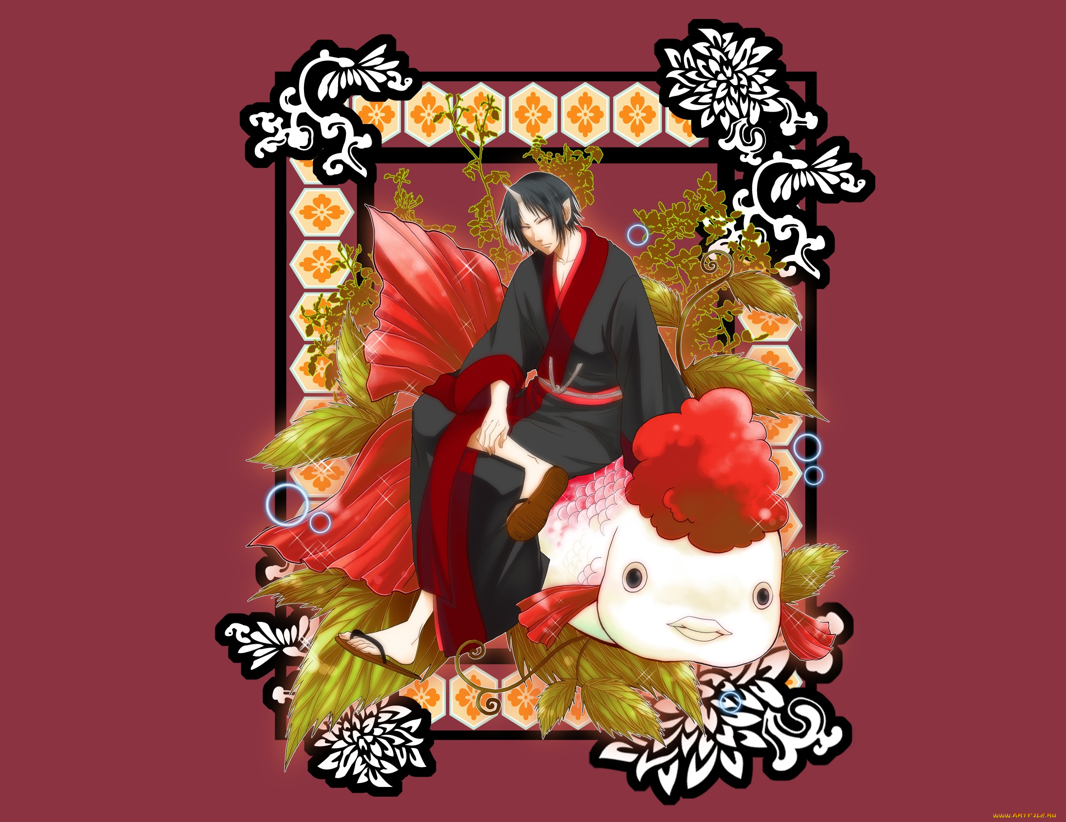 аниме, hoozuki, no, reitetsu, hoozuki