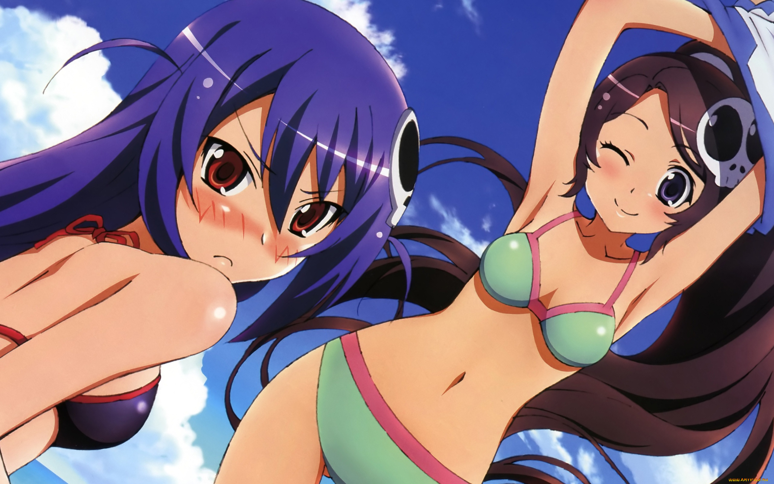 kami, nomi, zo, shiru, sekai, аниме, взгляд, фон, девушки