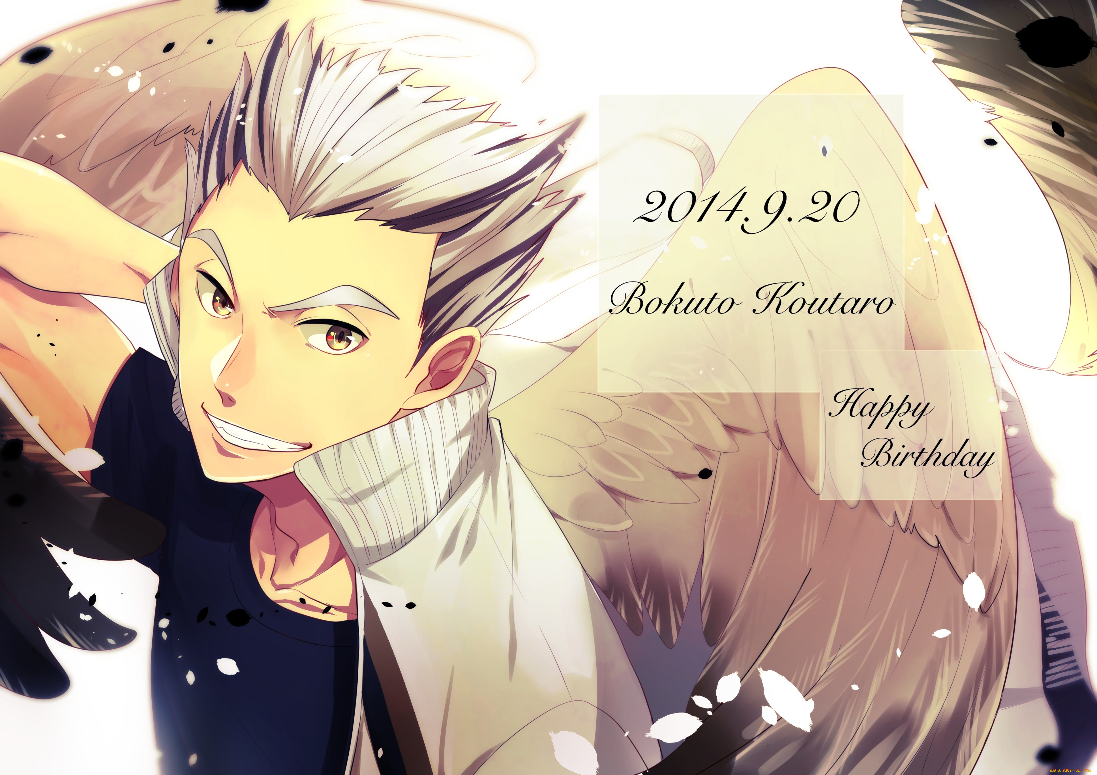 аниме, haikyuu, бокуто