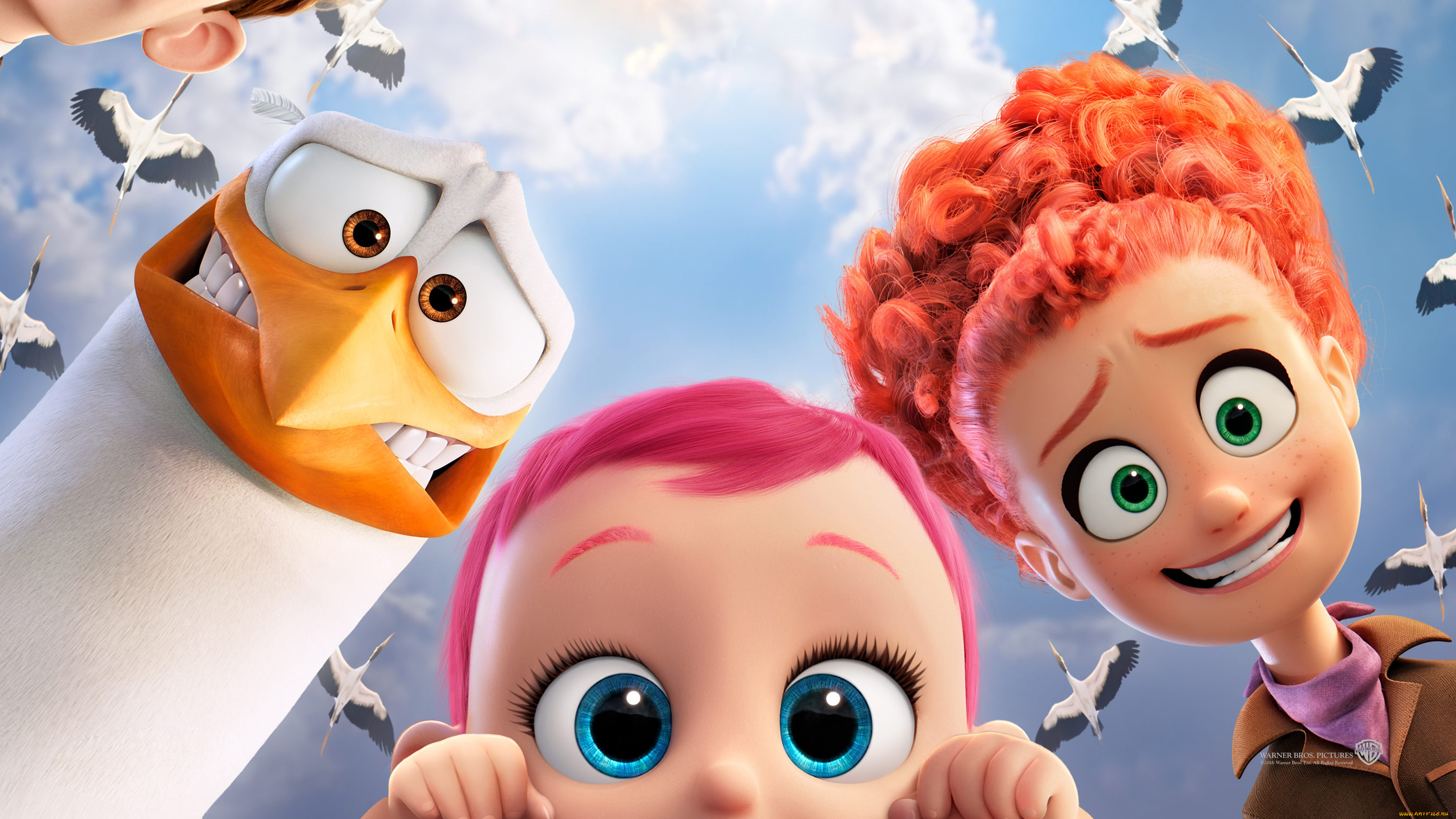 мультфильмы, storks, аисты