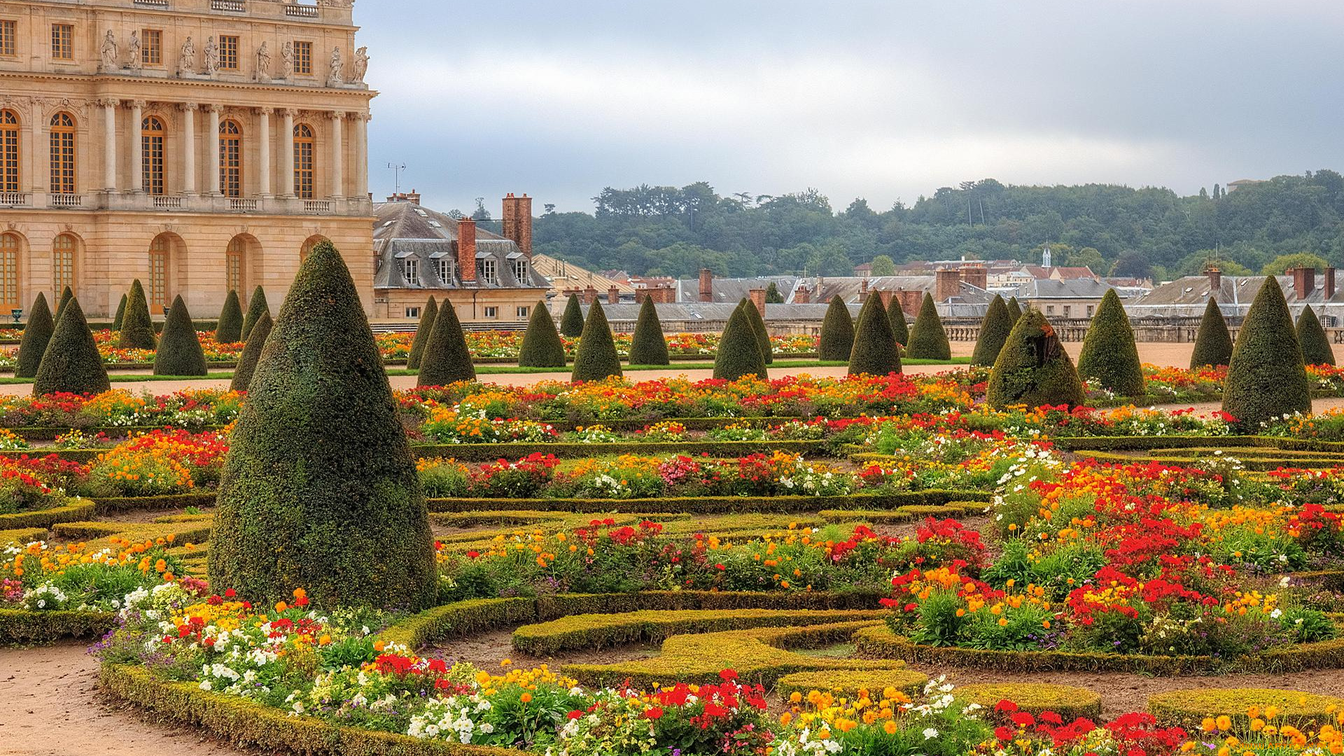 города, -, пейзажи, дворец, европа, версальский, франция, версаль