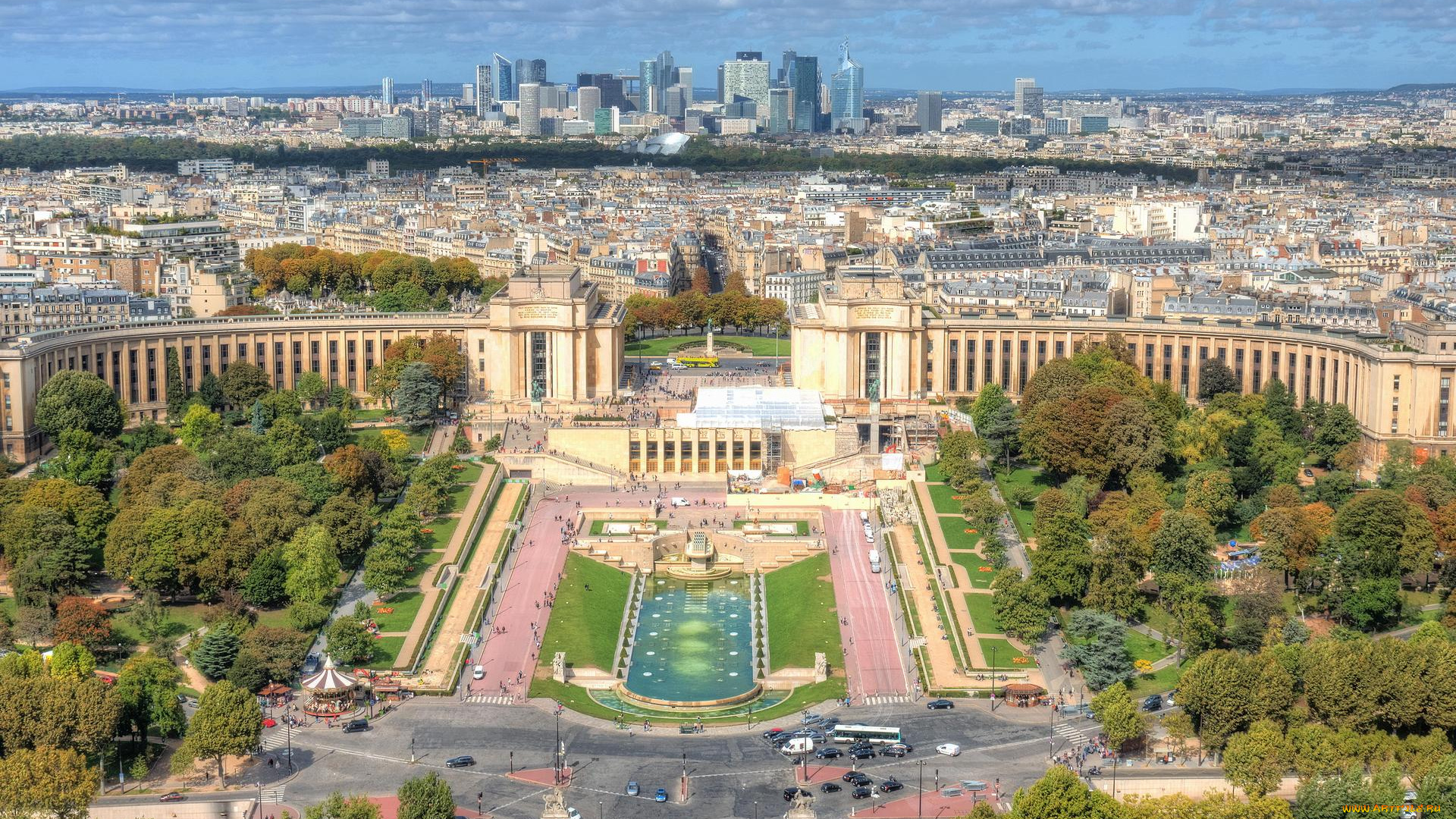 города, париж, , франция, город, париж