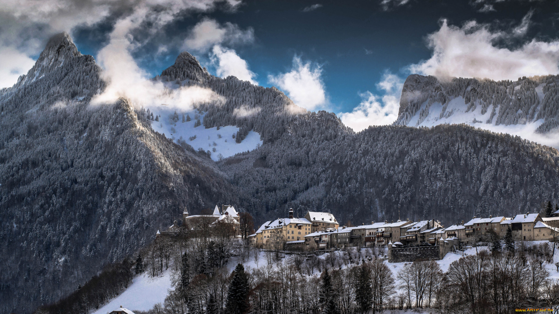 природа, горы, простор