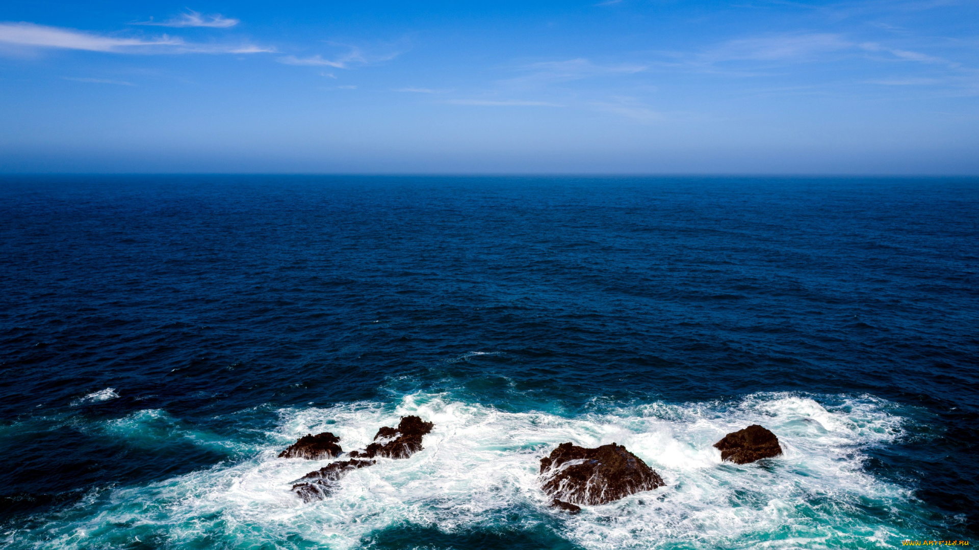 природа, моря, океаны, камни, волны