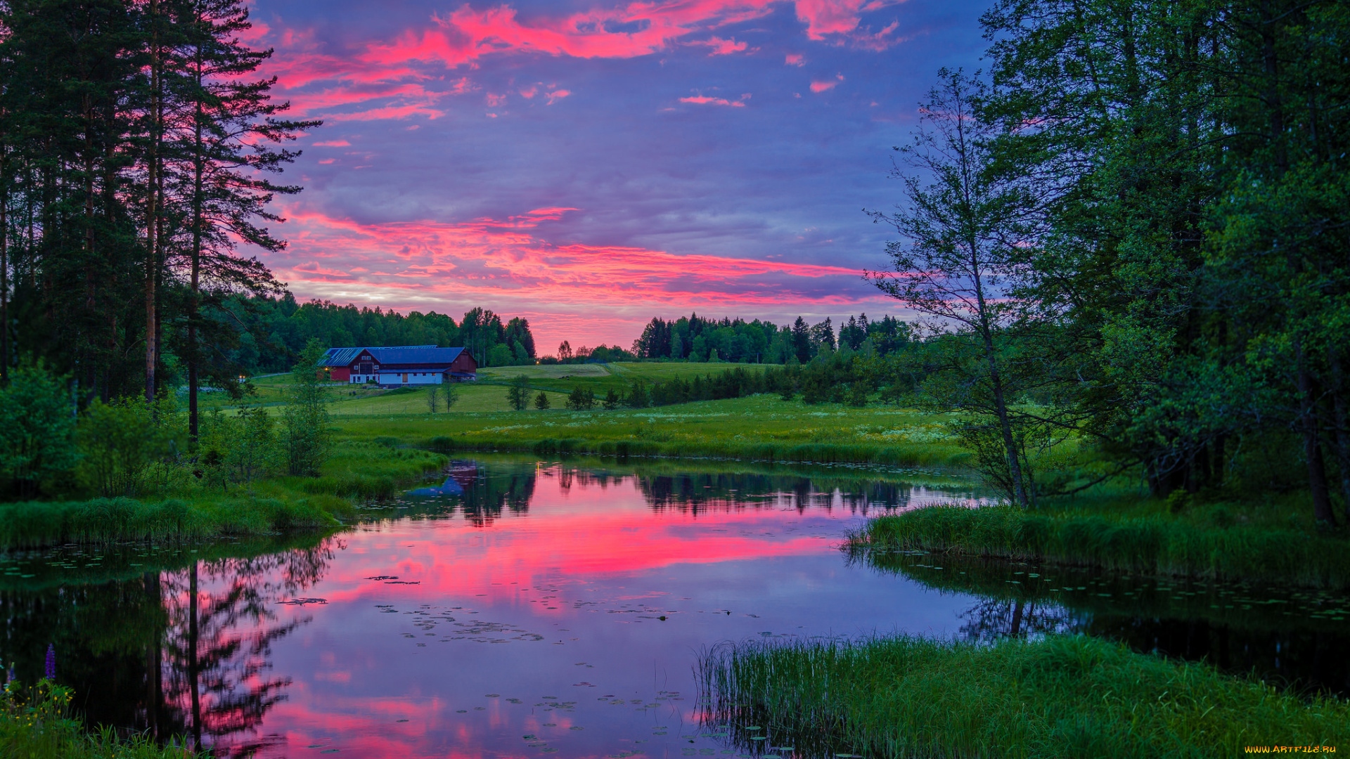 природа, реки, озера, простор