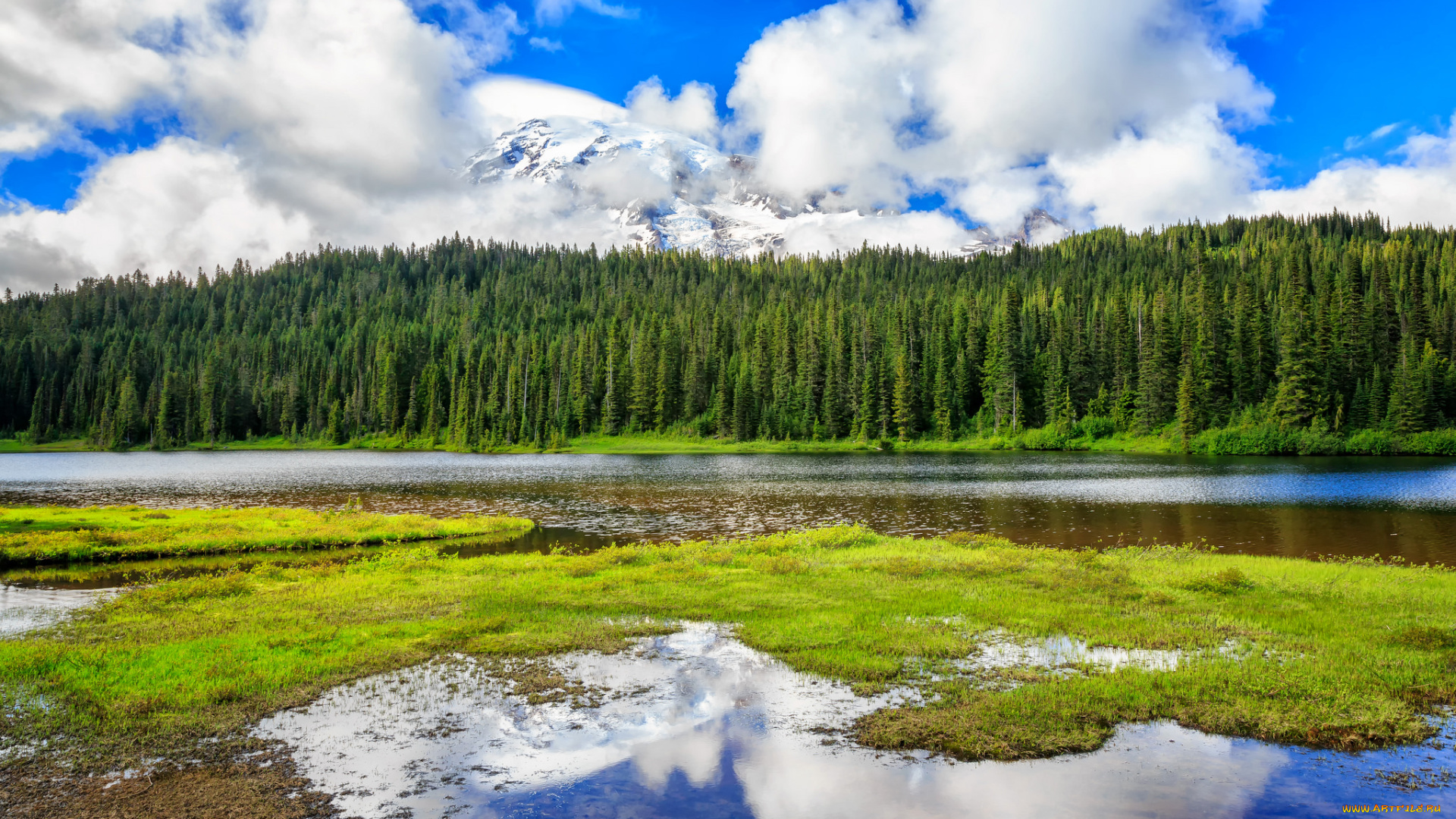 природа, реки, озера, простор