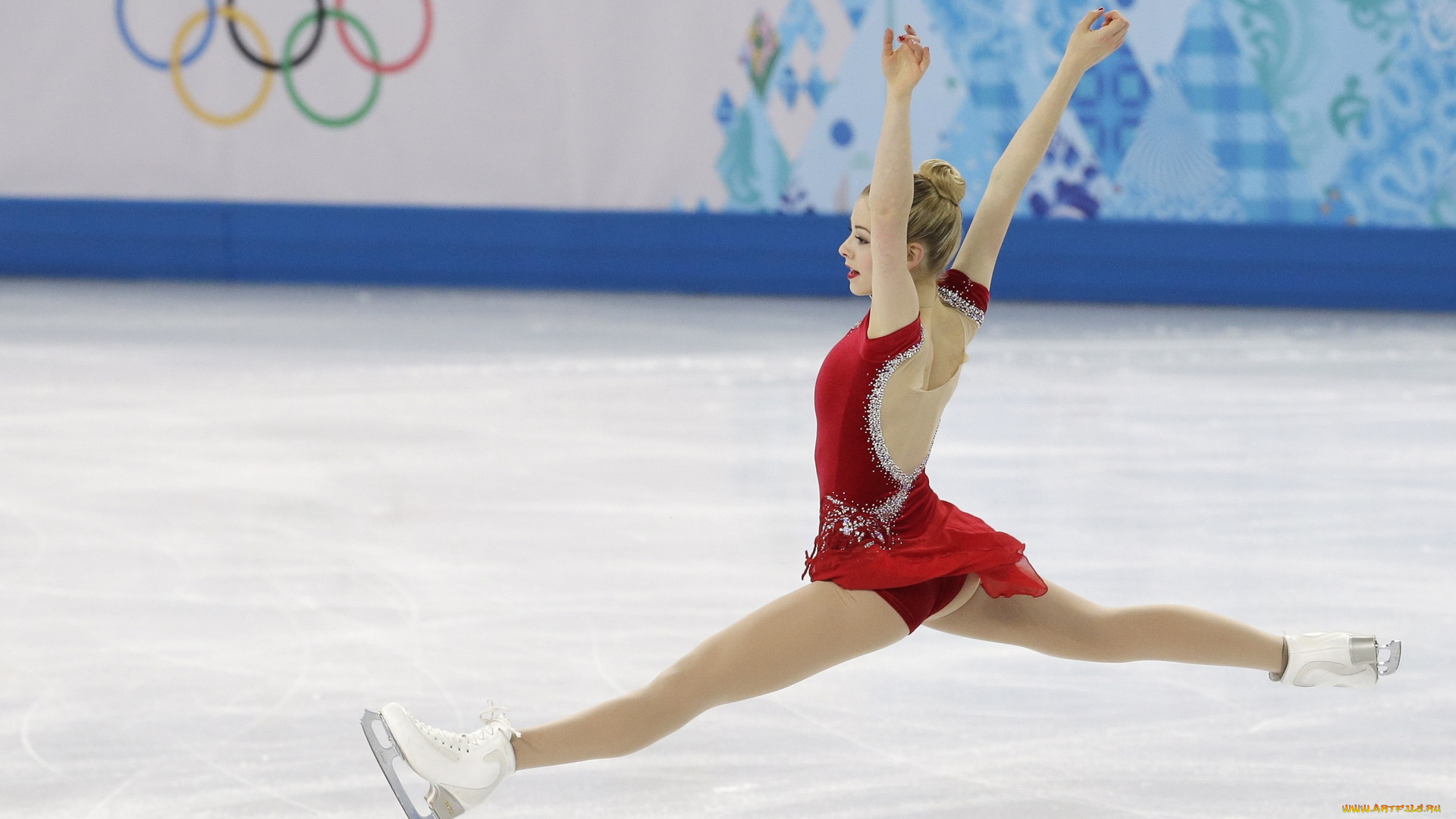 спорт, фигурное, катание, девушка, прыжок