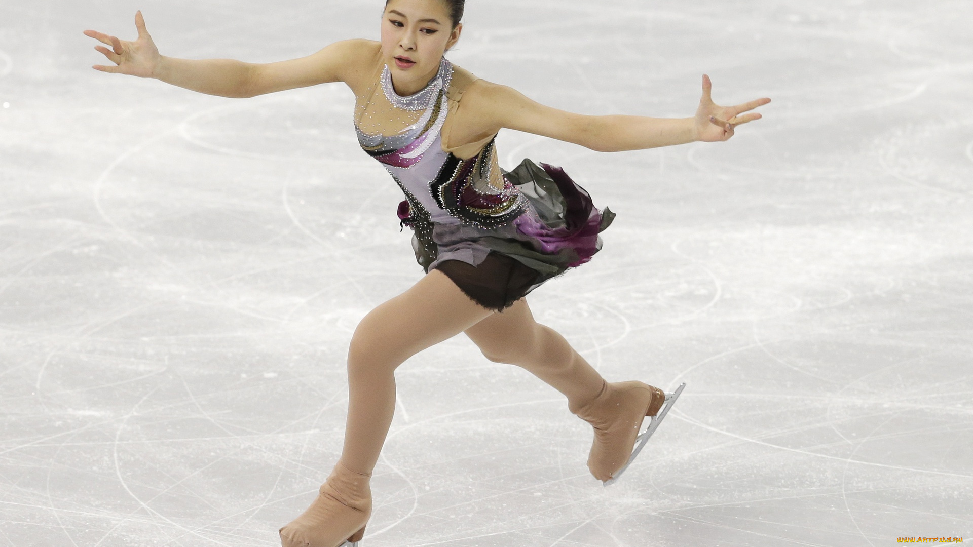 спорт, фигурное, катание, девушка, выступление