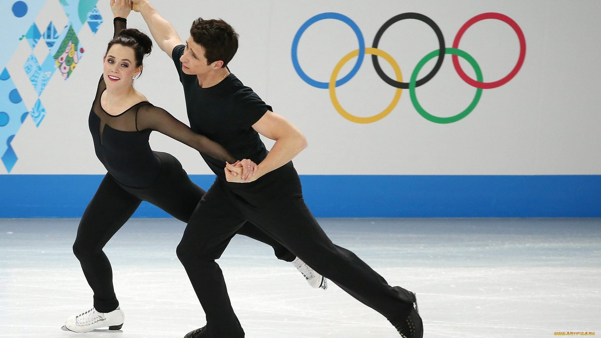 спорт, фигурное, катание, девушка, выступление, мужчина