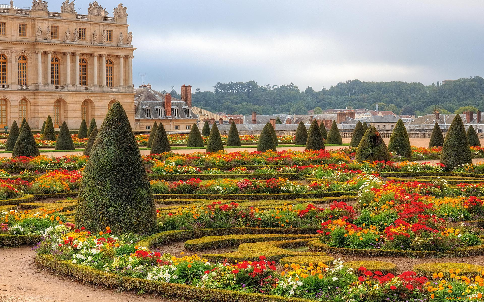 города, -, пейзажи, дворец, европа, версальский, франция, версаль