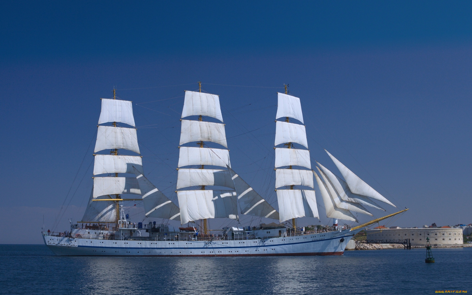 корабли, парусники, севастополь, херсонес, корабль, парусный