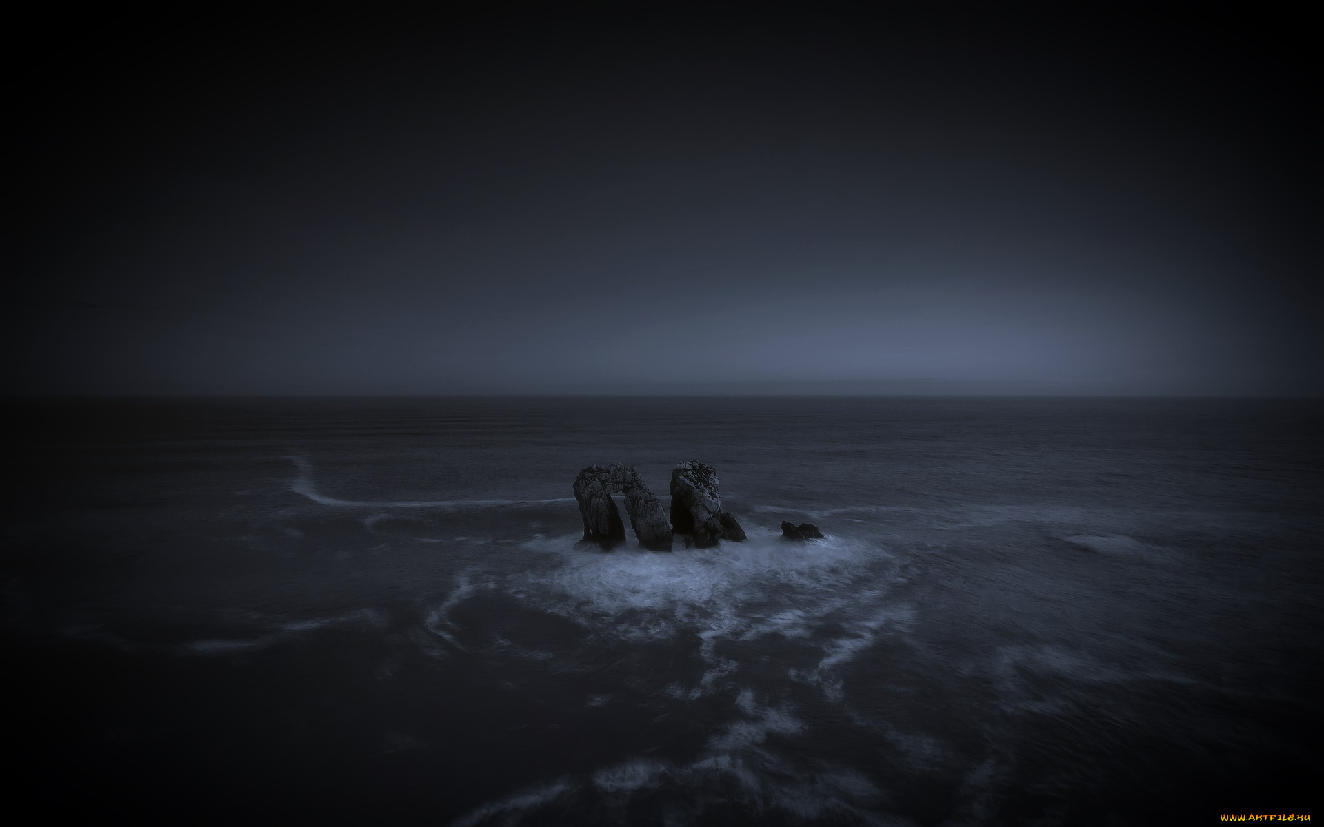 природа, побережье, море, камни