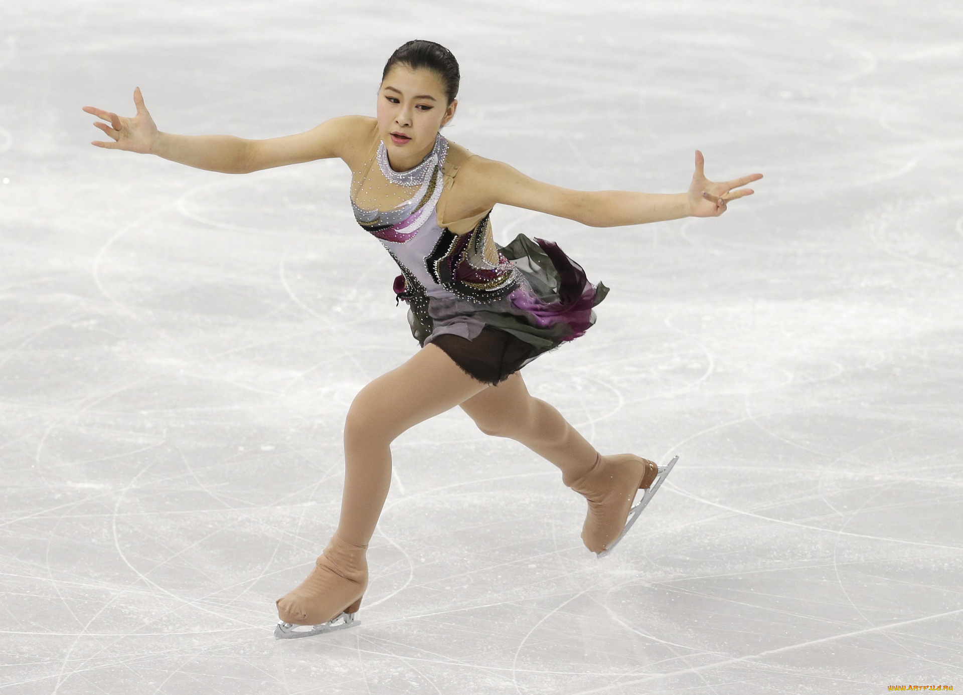 спорт, фигурное, катание, девушка, выступление