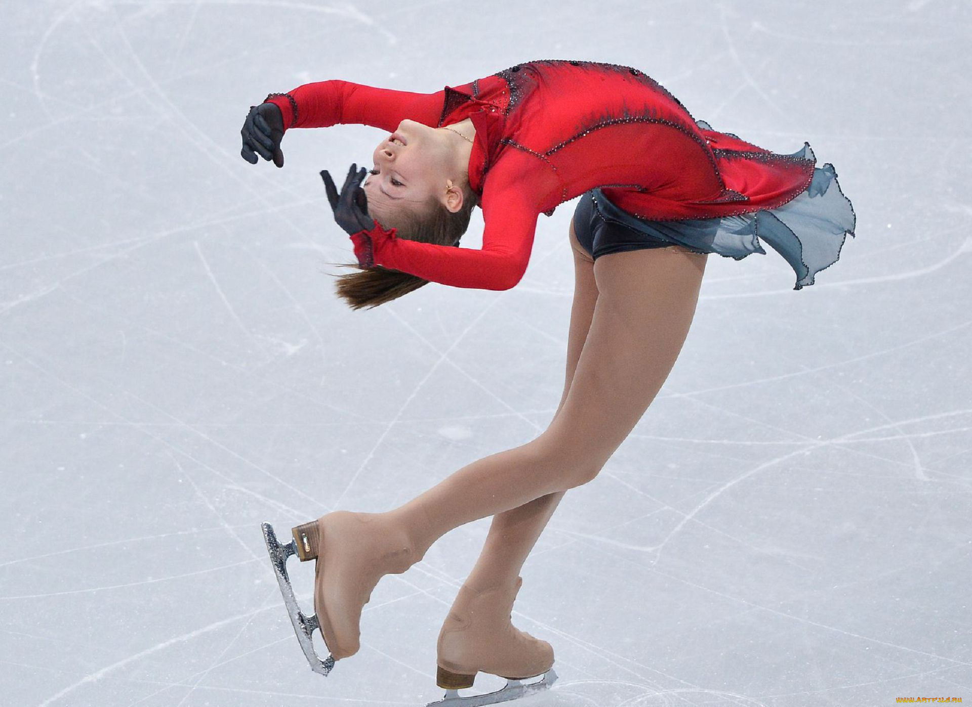спорт, фигурное, катание, выступление, девушка