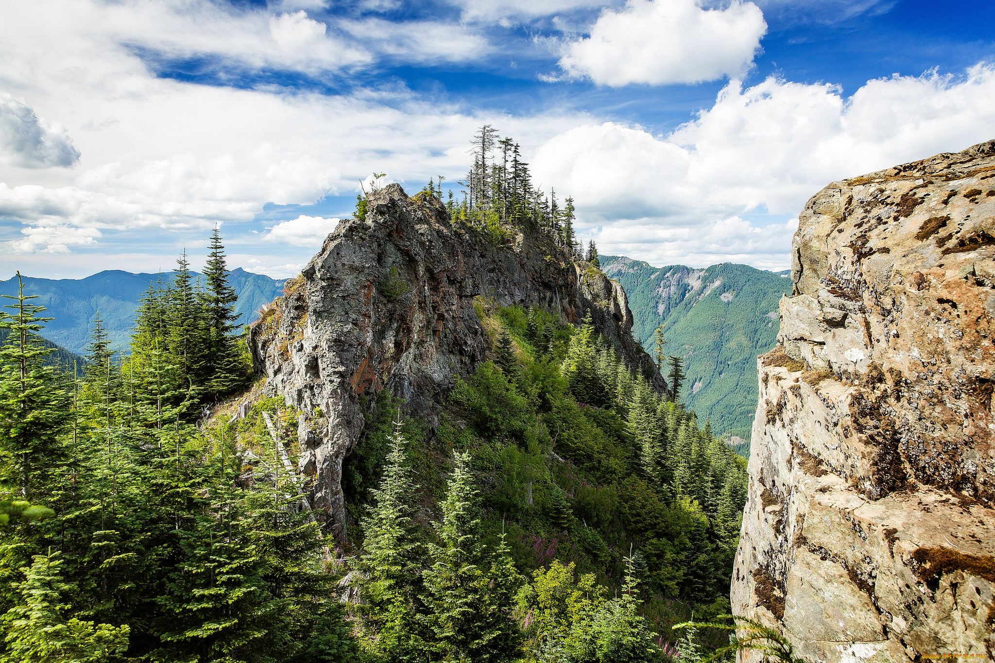 природа, горы, простор