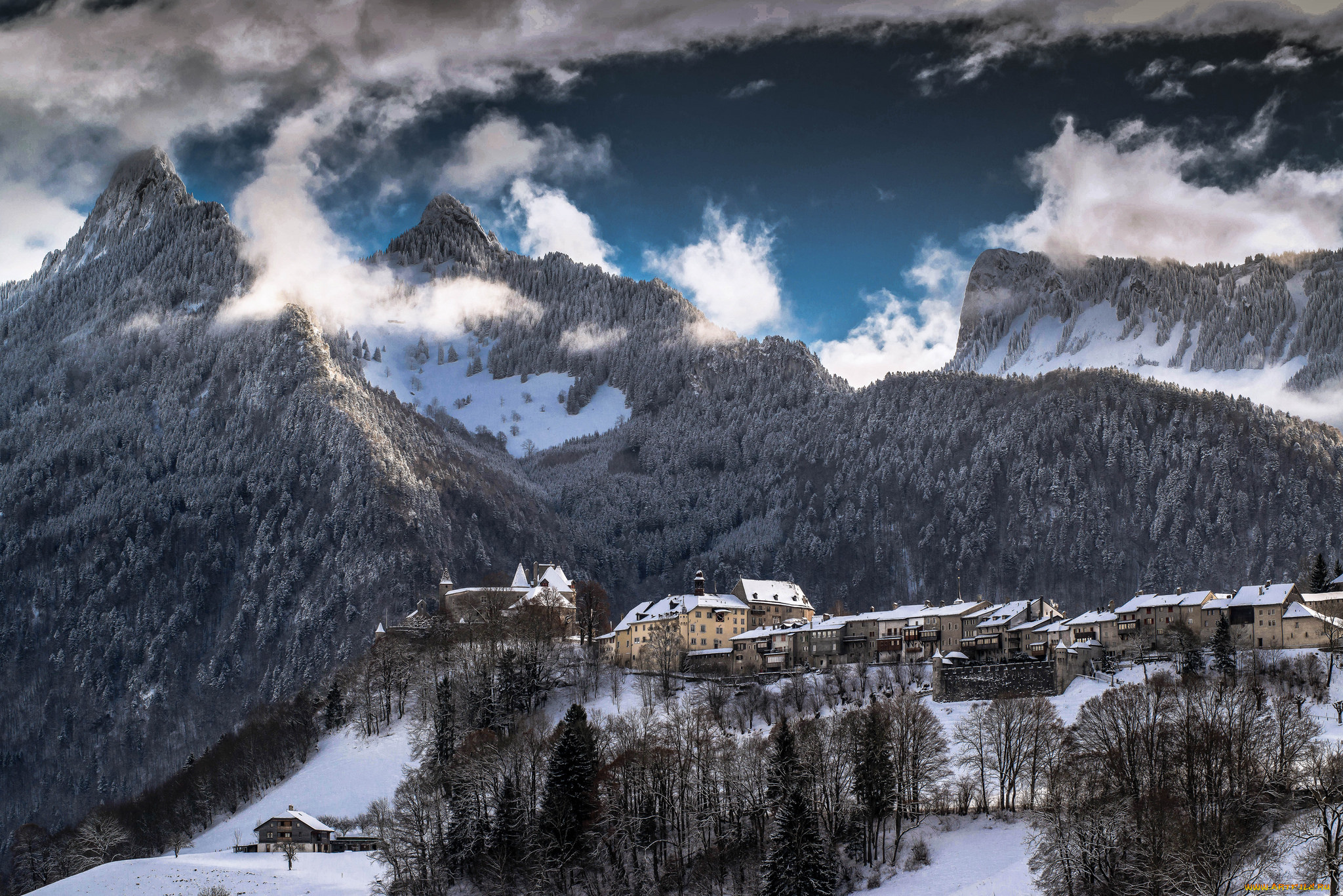 природа, горы, простор