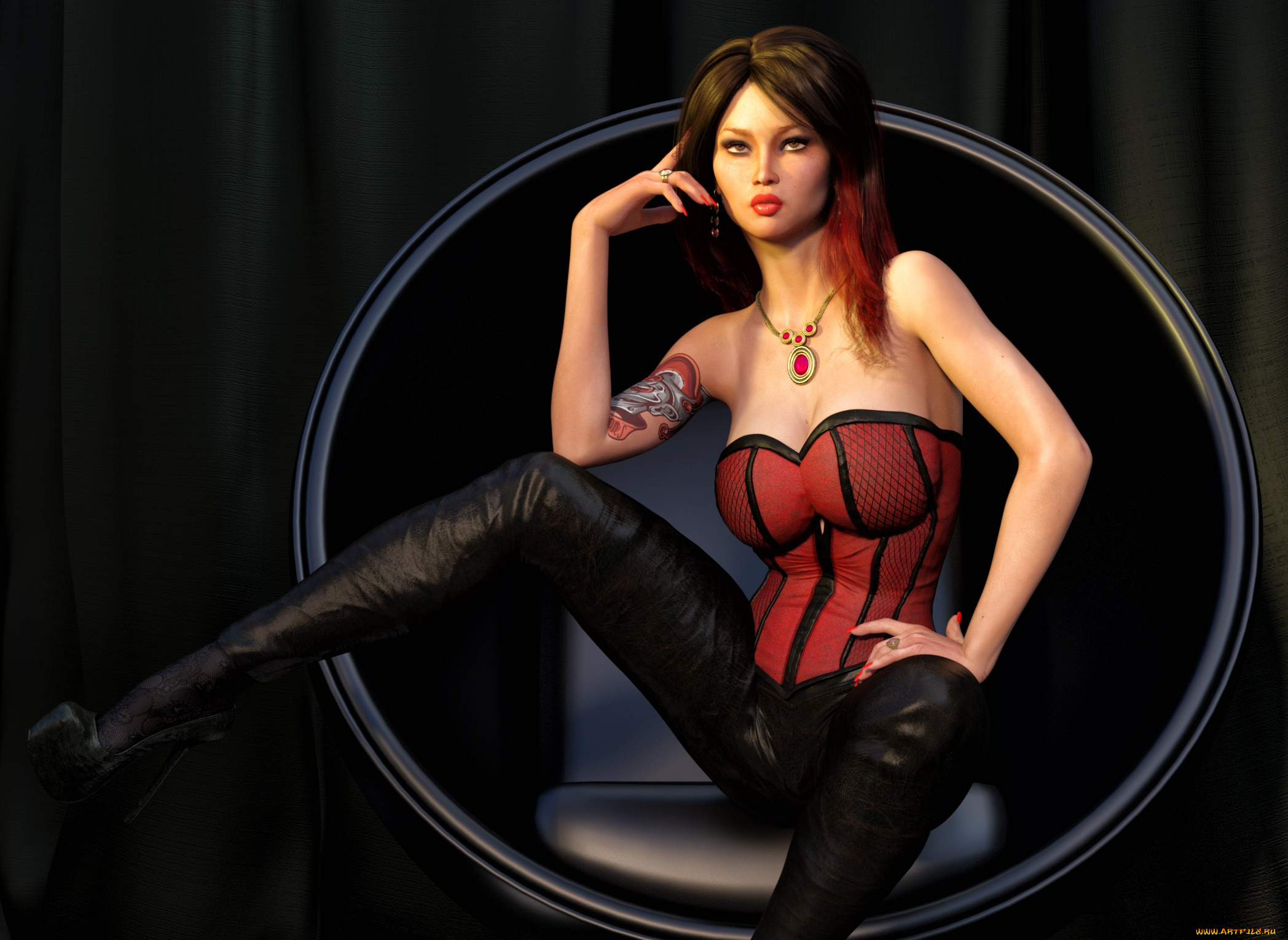 3д, графика, люди, , people, фон, взгляд, девушка