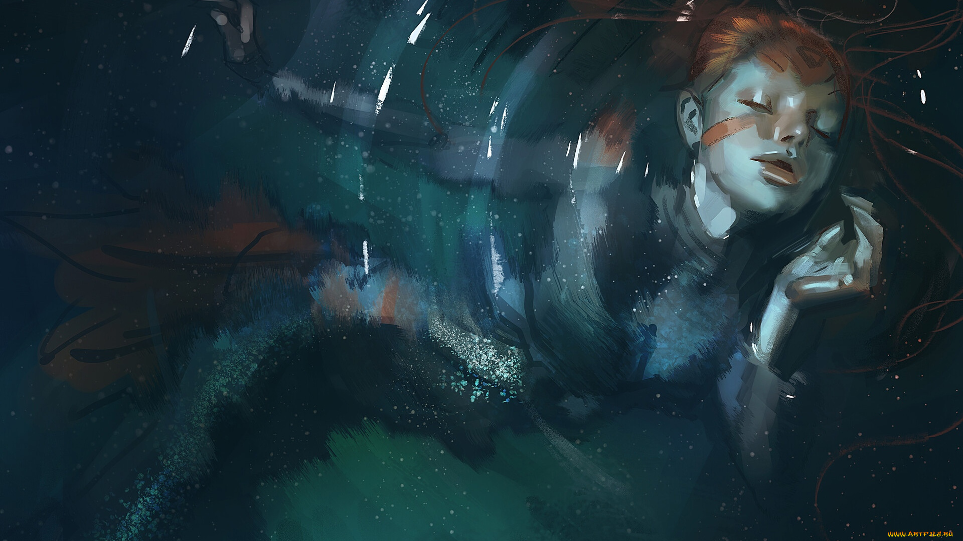 фэнтези, русалки, девушка, русалка