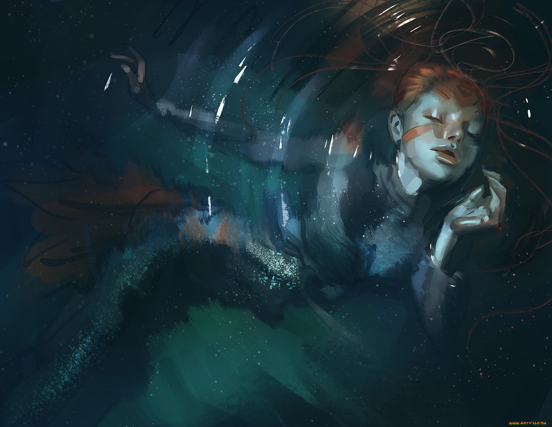 фэнтези, русалки, девушка, русалка