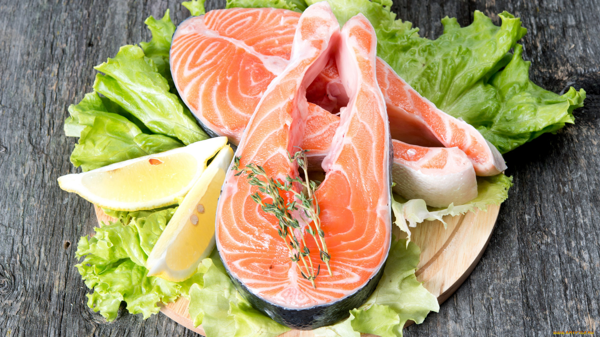 еда, рыба, , морепродукты, , суши, , роллы, лимон, розмарин, форель, свежая