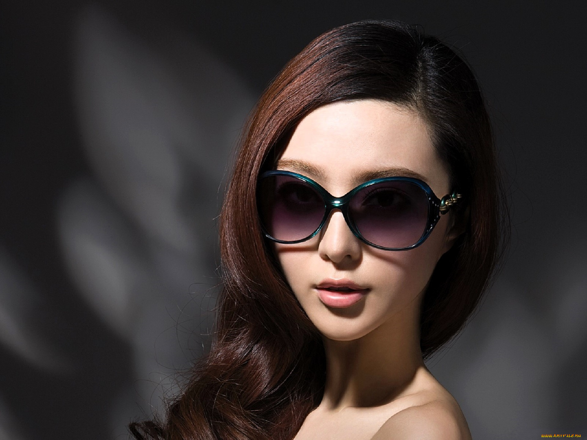 девушки, fan, bingbing, шатенка, лицо, очки