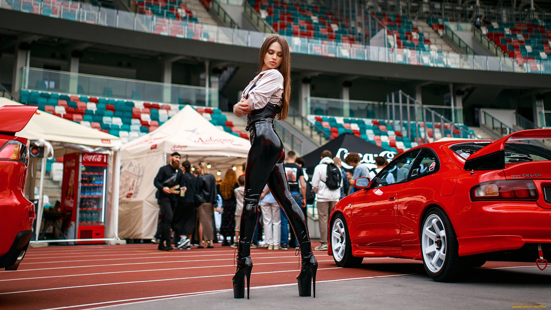 автомобили, -авто, с, девушками, красивая, девушка