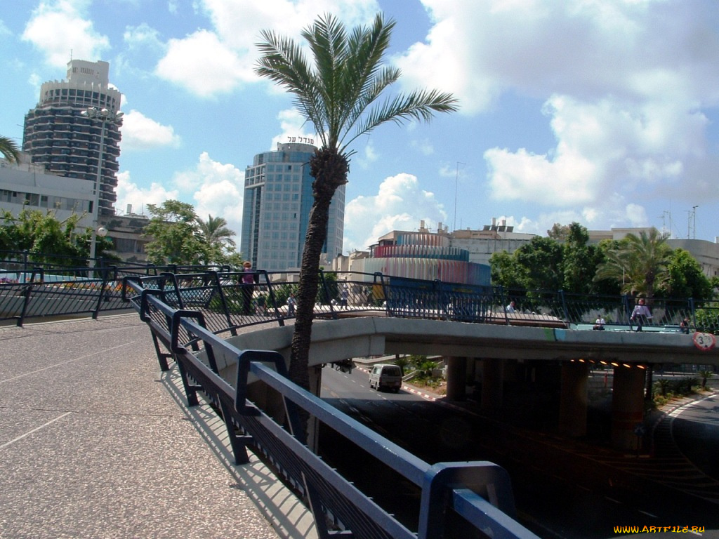 тель, авив, города, мосты