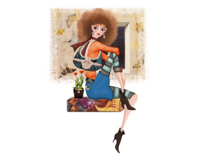 обоя векторная, графика