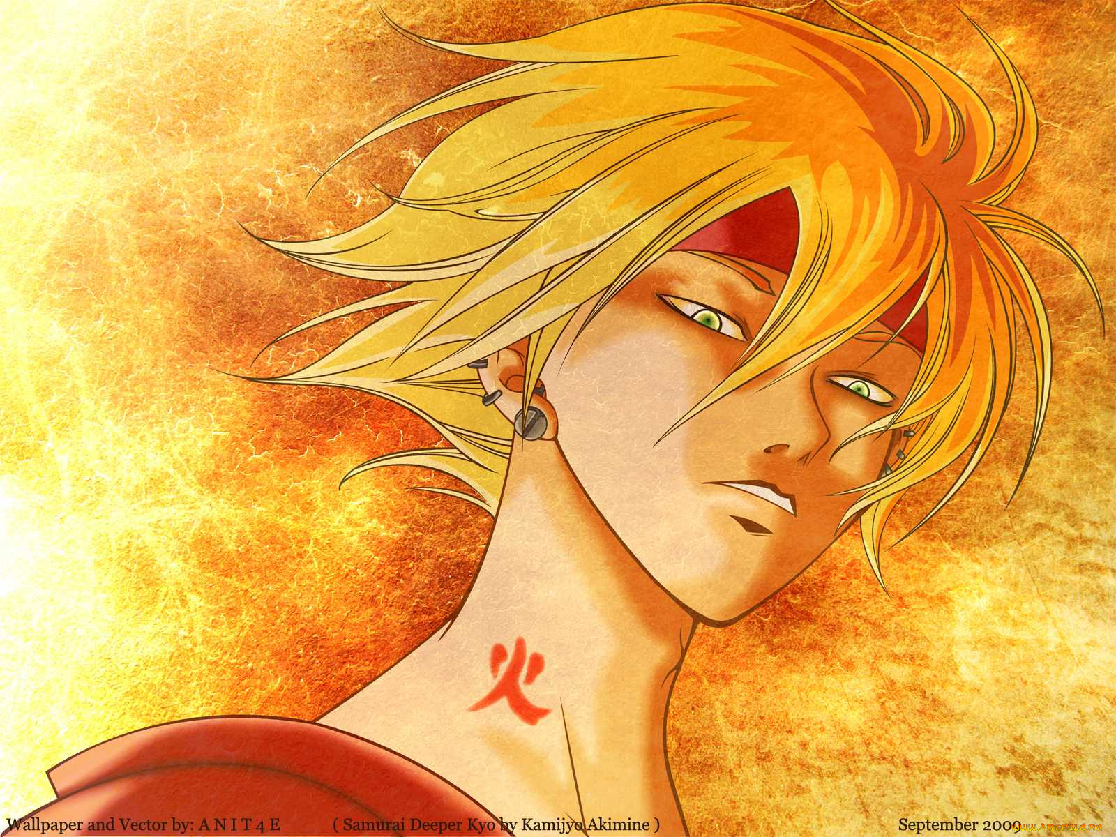 аниме, samurai, deeper, kyo