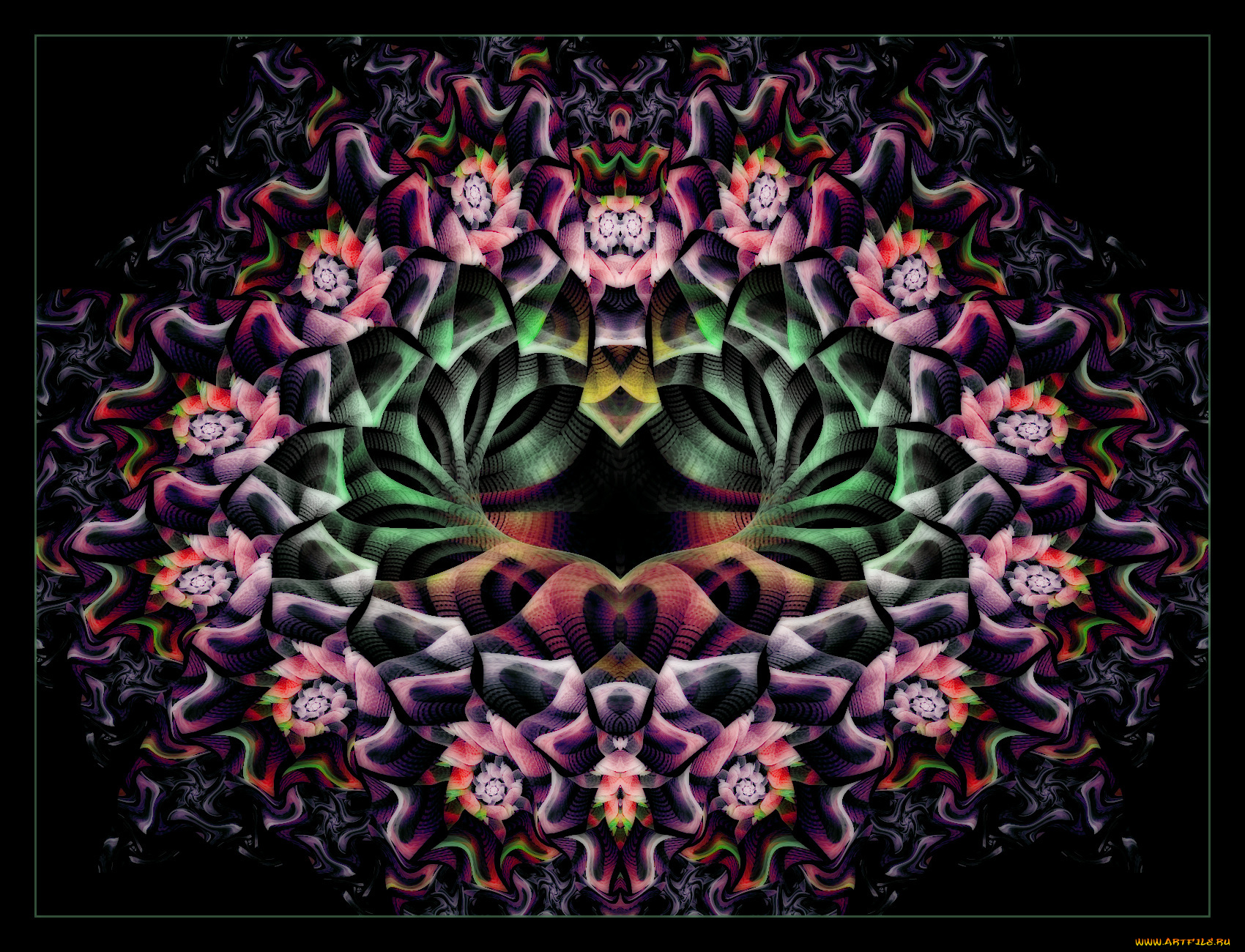 3д, графика, fractal, фракталы, абстракция, узор