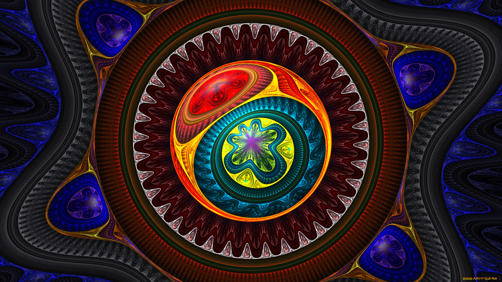 3д, графика, fractal, фракталы, абстракция, узор