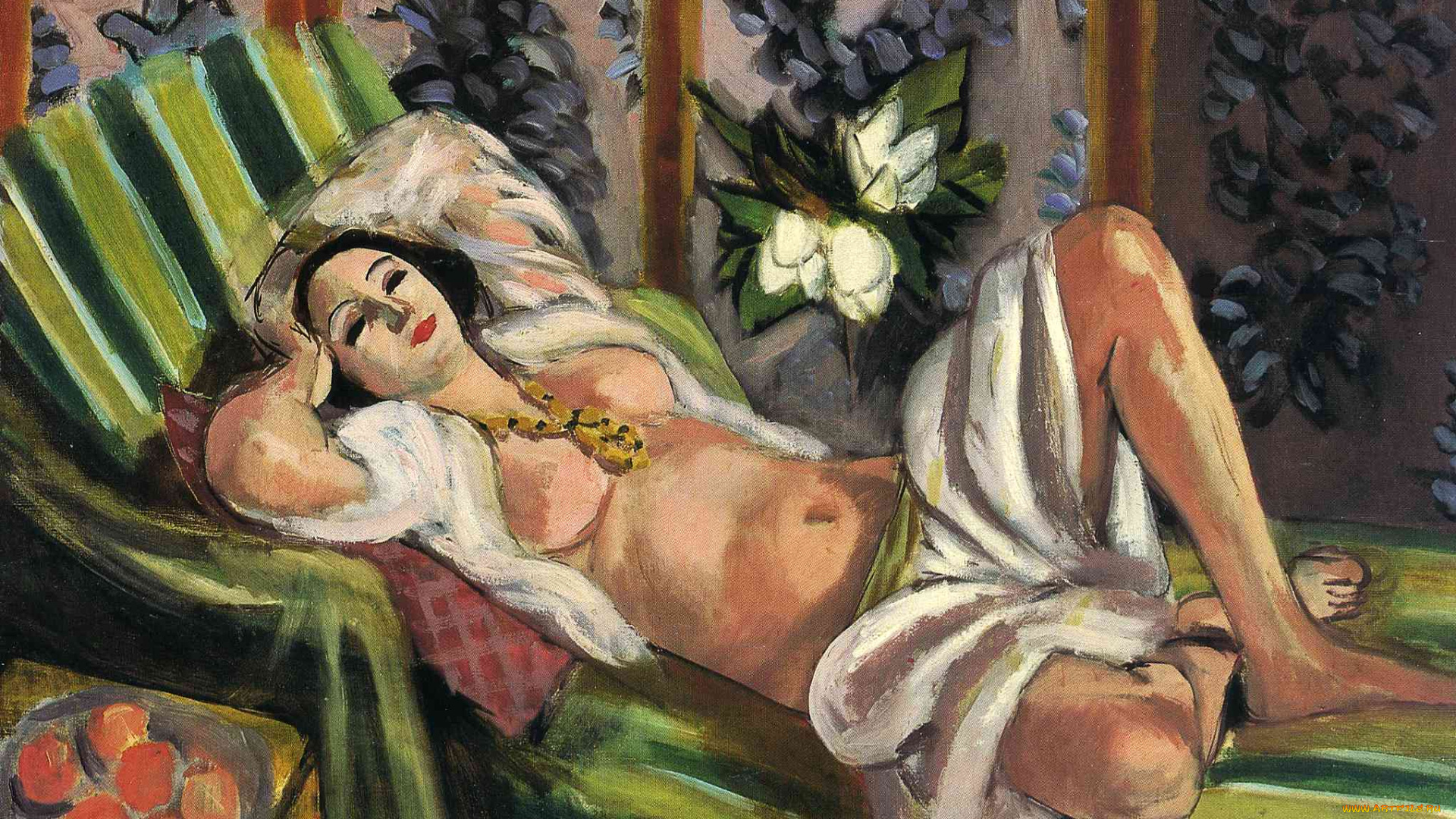 henri, matisse, рисованные, одалиска