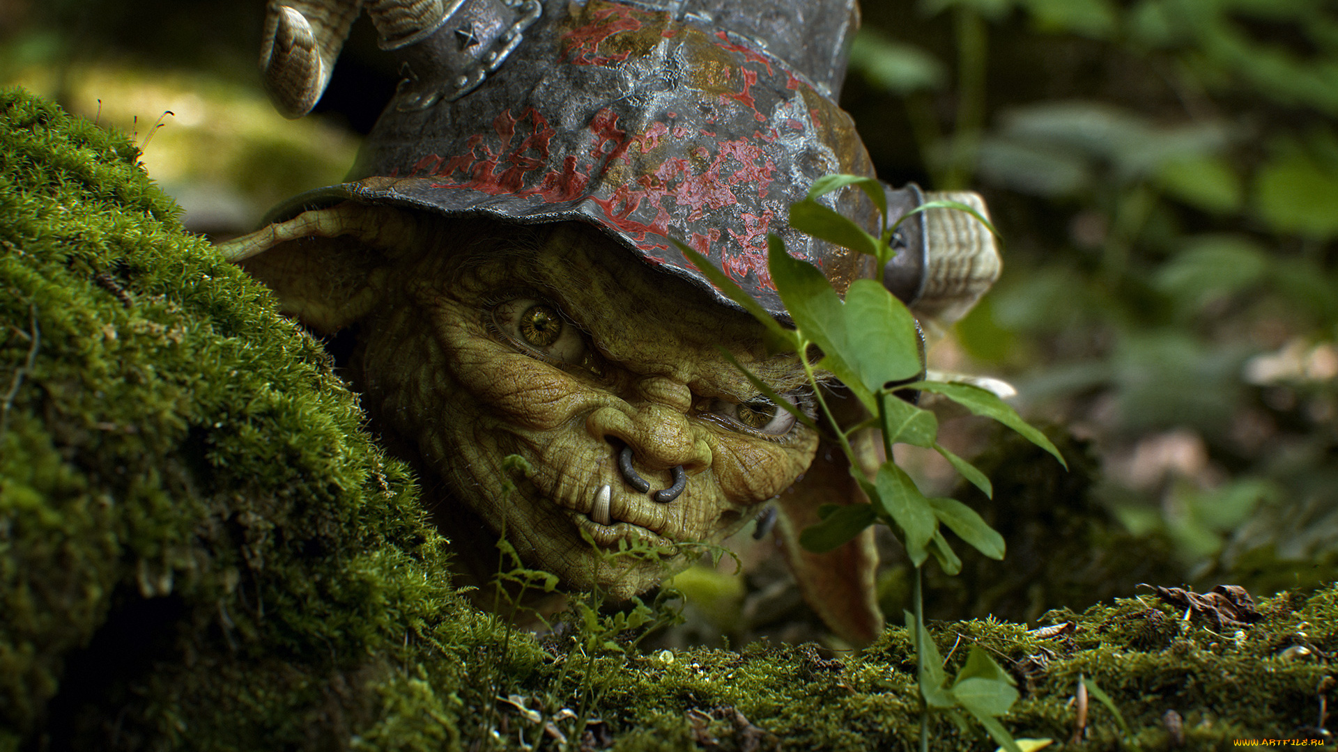 разное, игрушки, рога, каска, леший