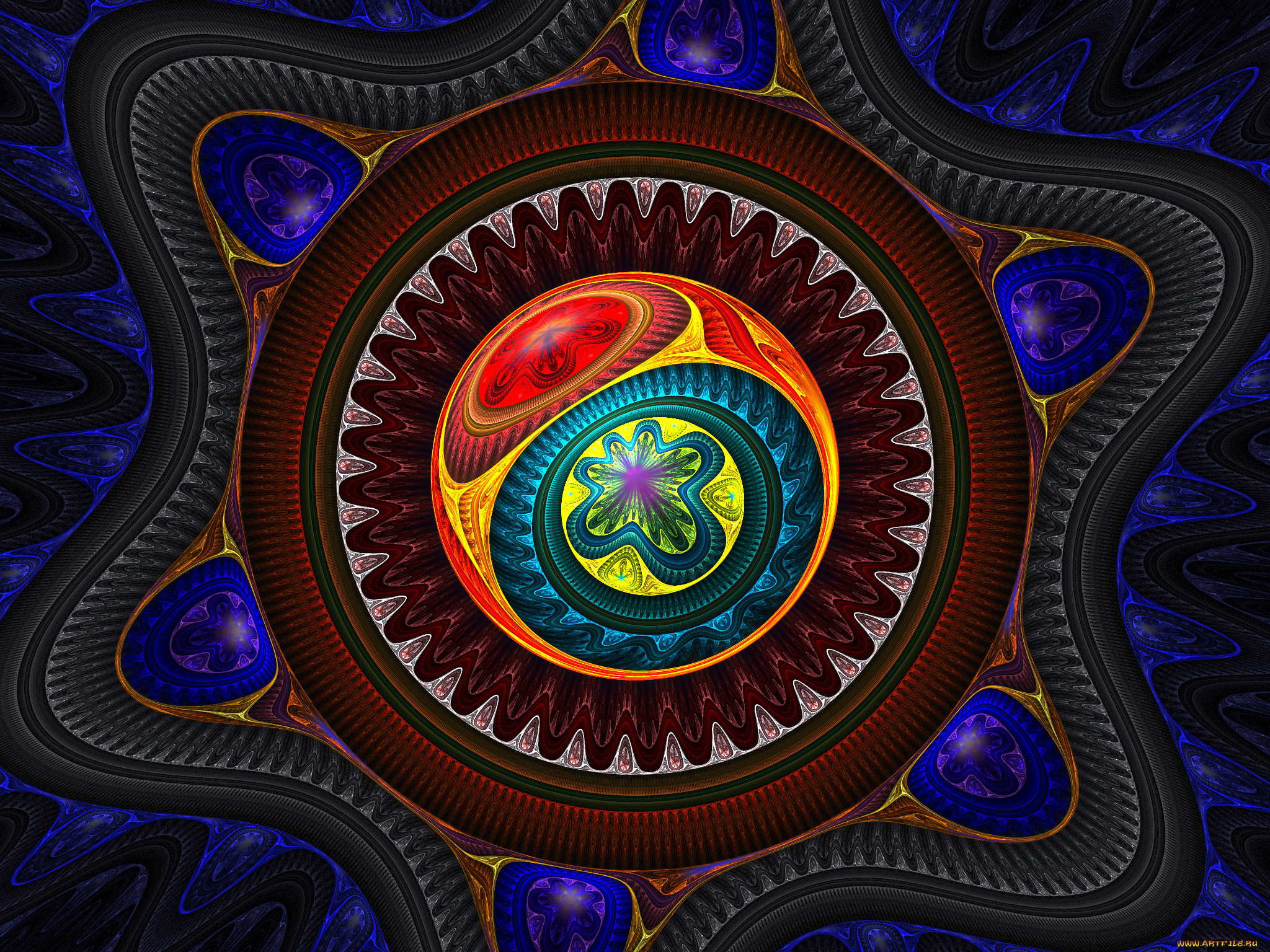 3д, графика, fractal, фракталы, абстракция, узор