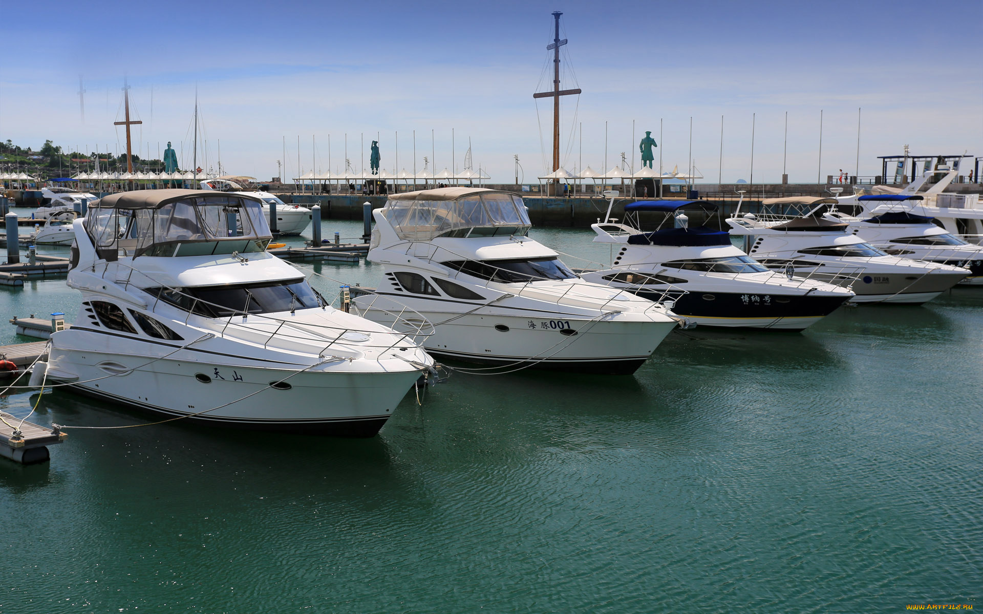 корабли, катера, катер, вода