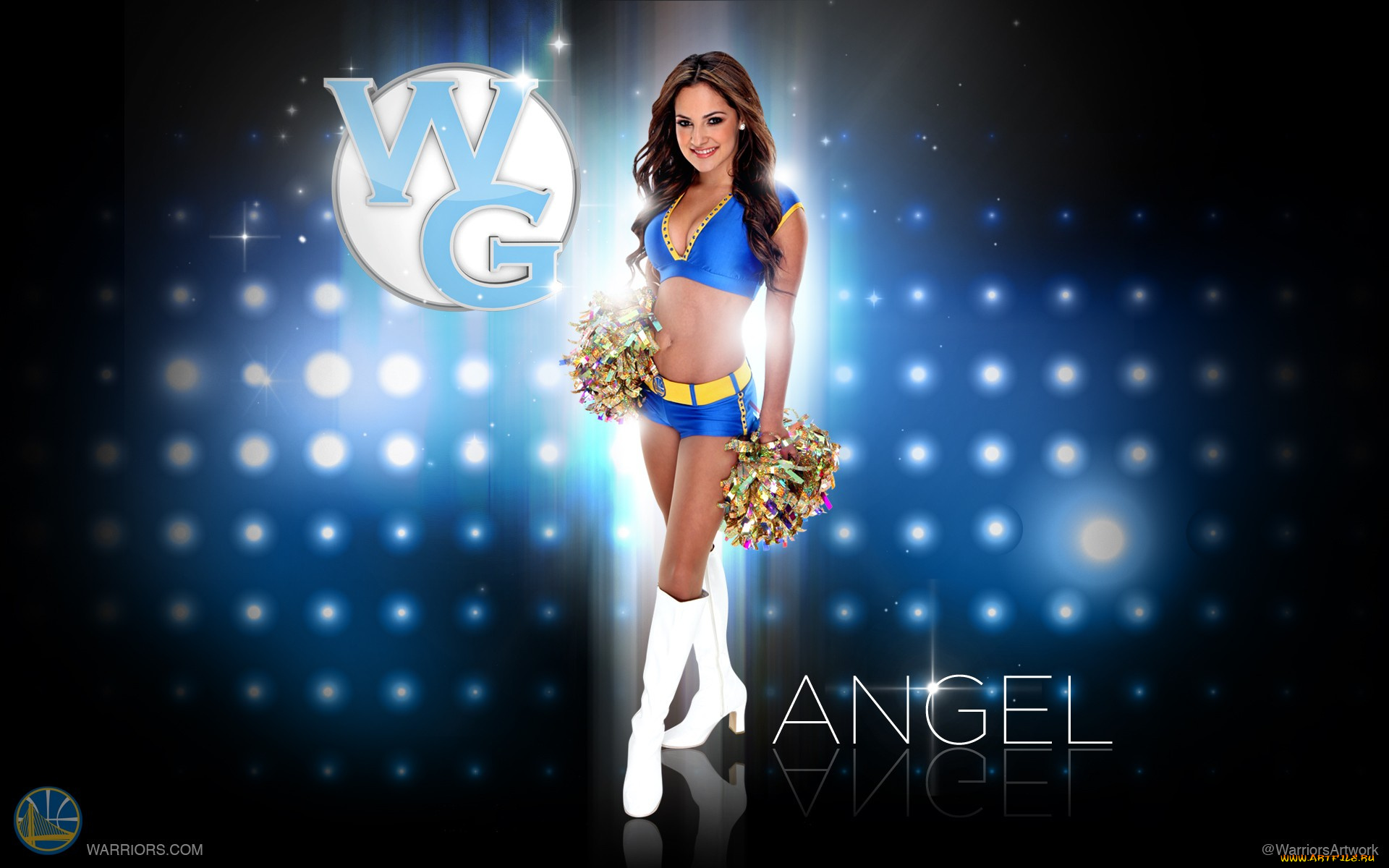 спорт, группы, поддержки, днвушка, улыбка, фон