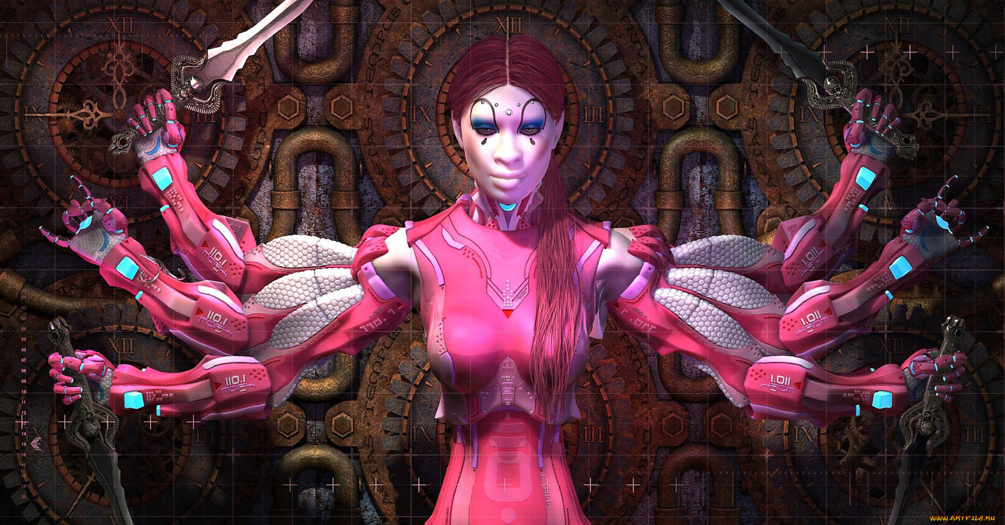 3д, графика, fantasy, фантазия, e, pluribus, rosea