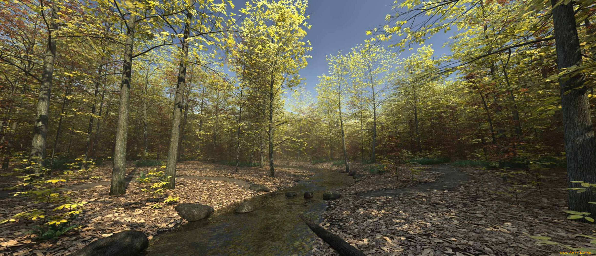 3д, графика, nature, landscape, природа, autumns, doorstep, portrait