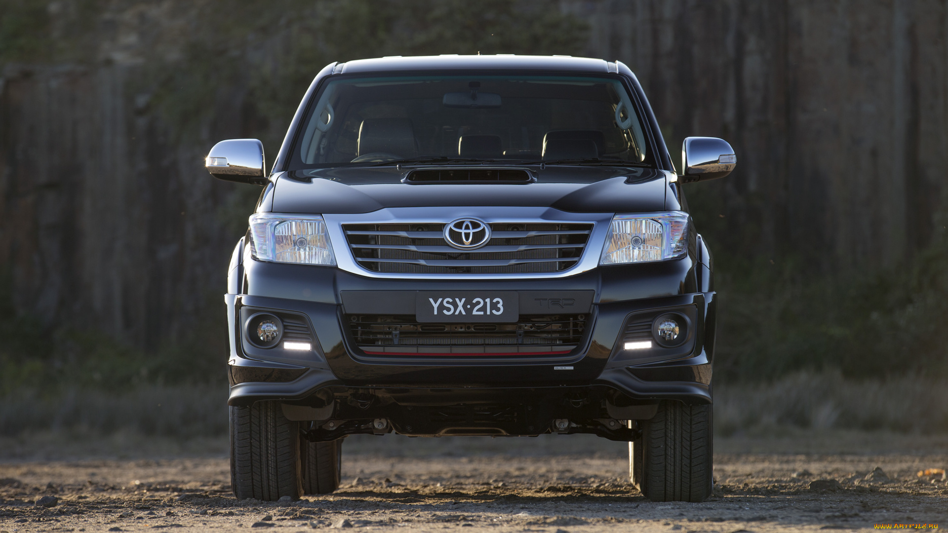 автомобили, toyota, темный, 2014г, hilux, black, double, cab