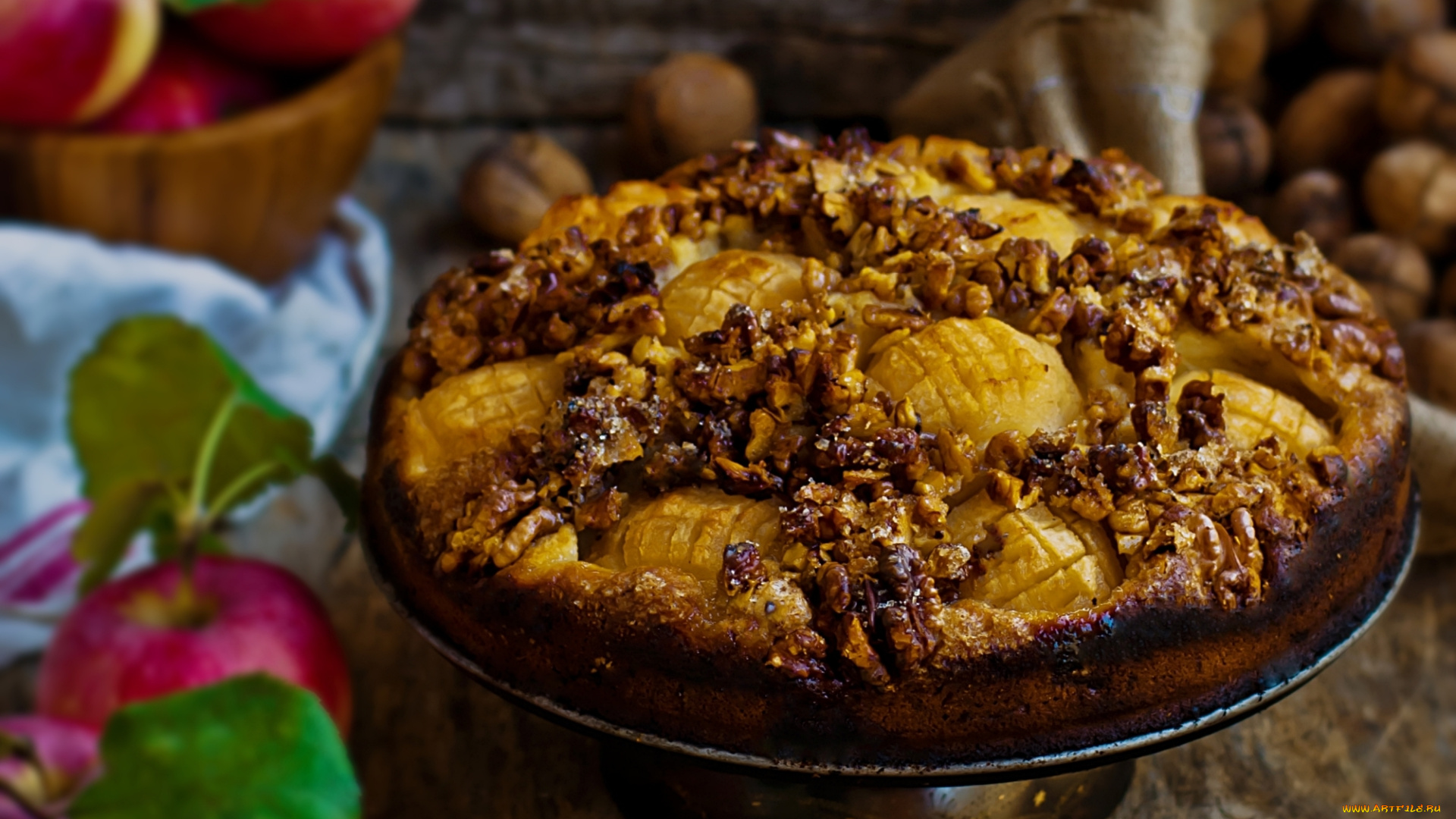 еда, пироги, пирог, выпечка, яблоки