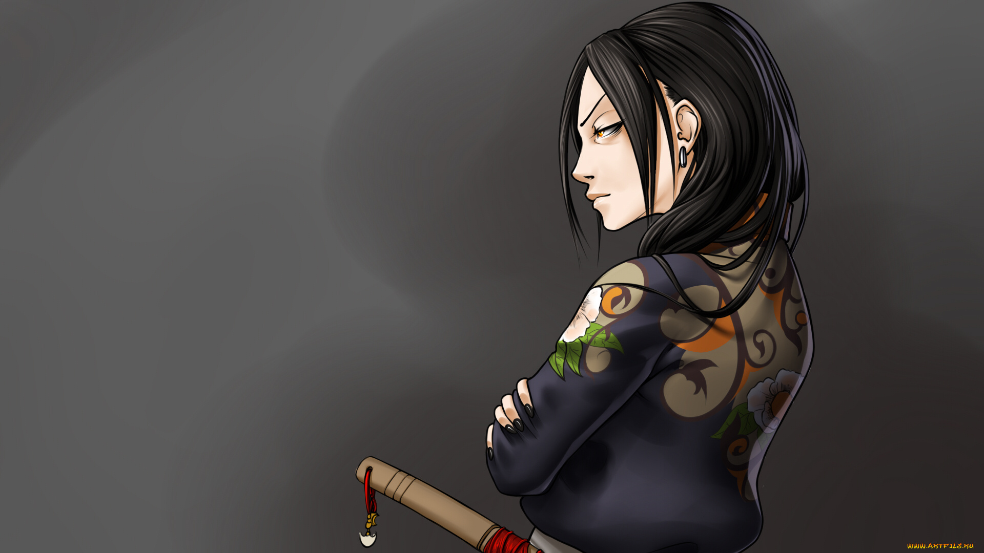 фэнтези, девушки, art, раздражена, взгляд, девушка, forgotten-wings, оружие, меч