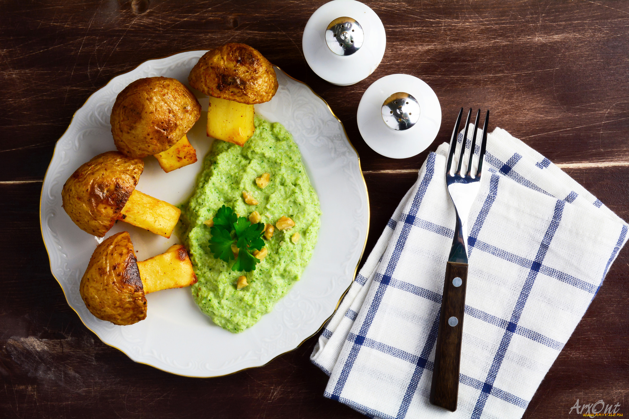 еда, вторые, блюда, пюре, картофель, грибы