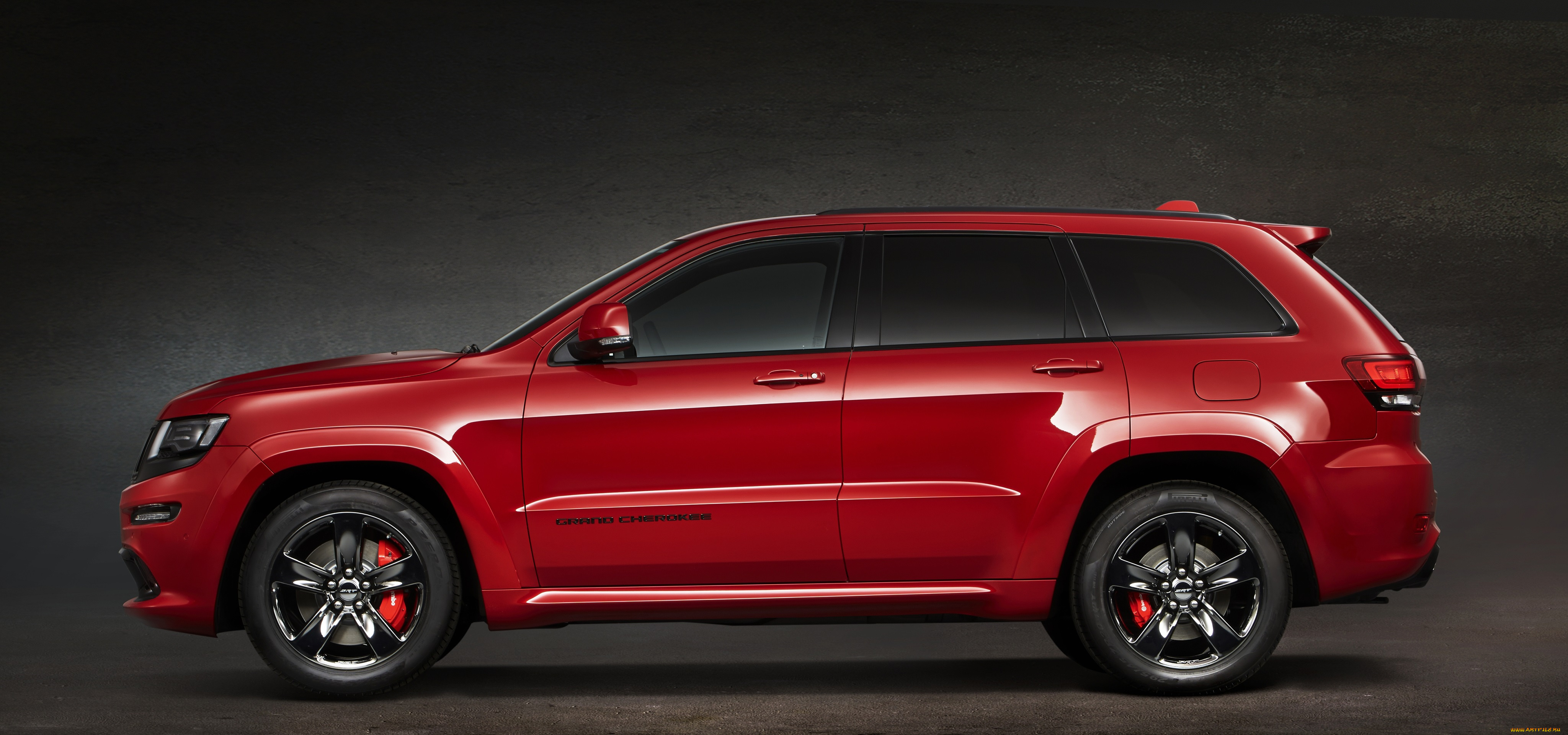автомобили, jeep, красный, srt, cherokee, grand, 2014г, wk2, red, vapor, eu-spec