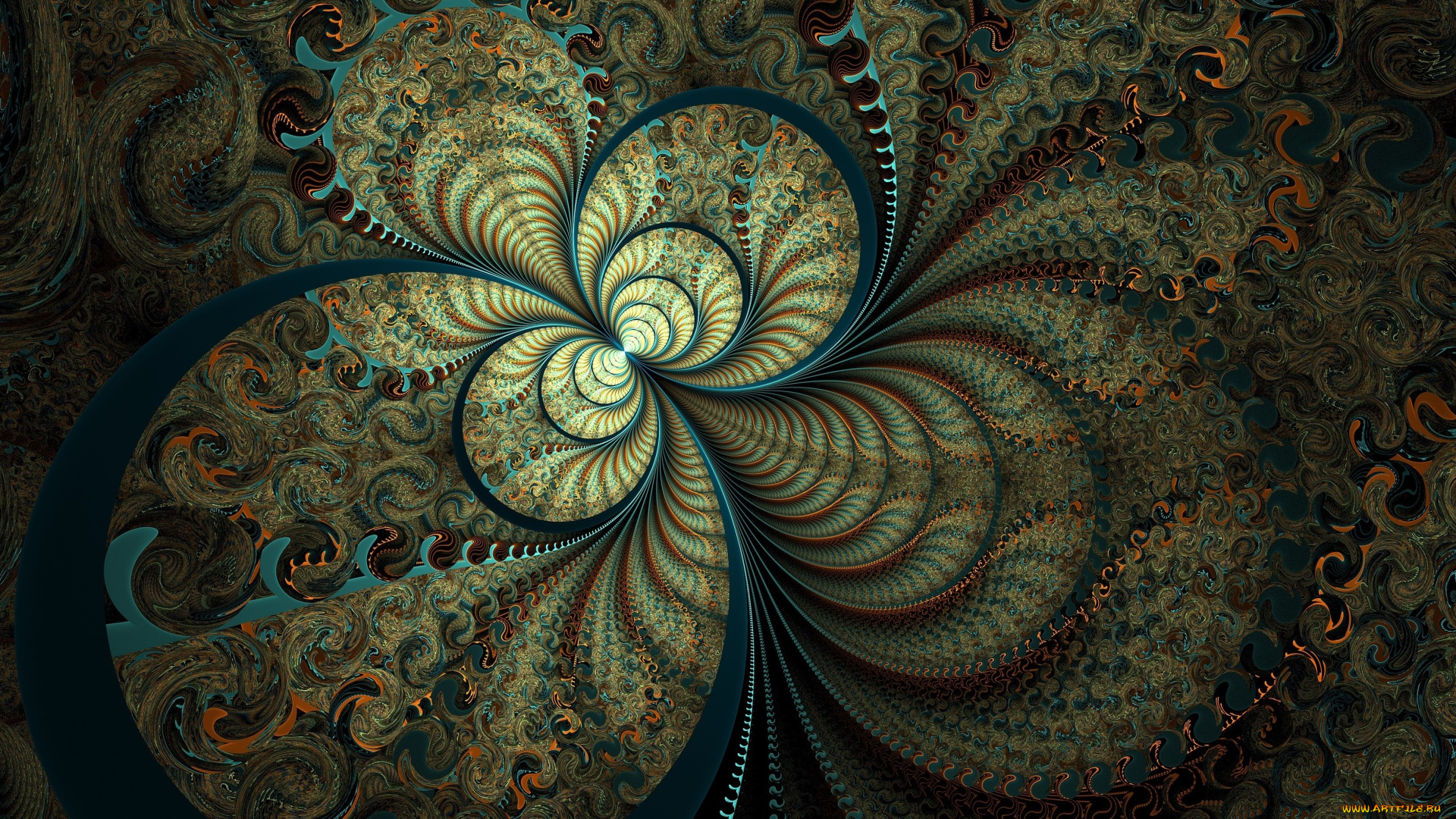 3д, графика, фракталы, , fractal, узор, цвета, фон