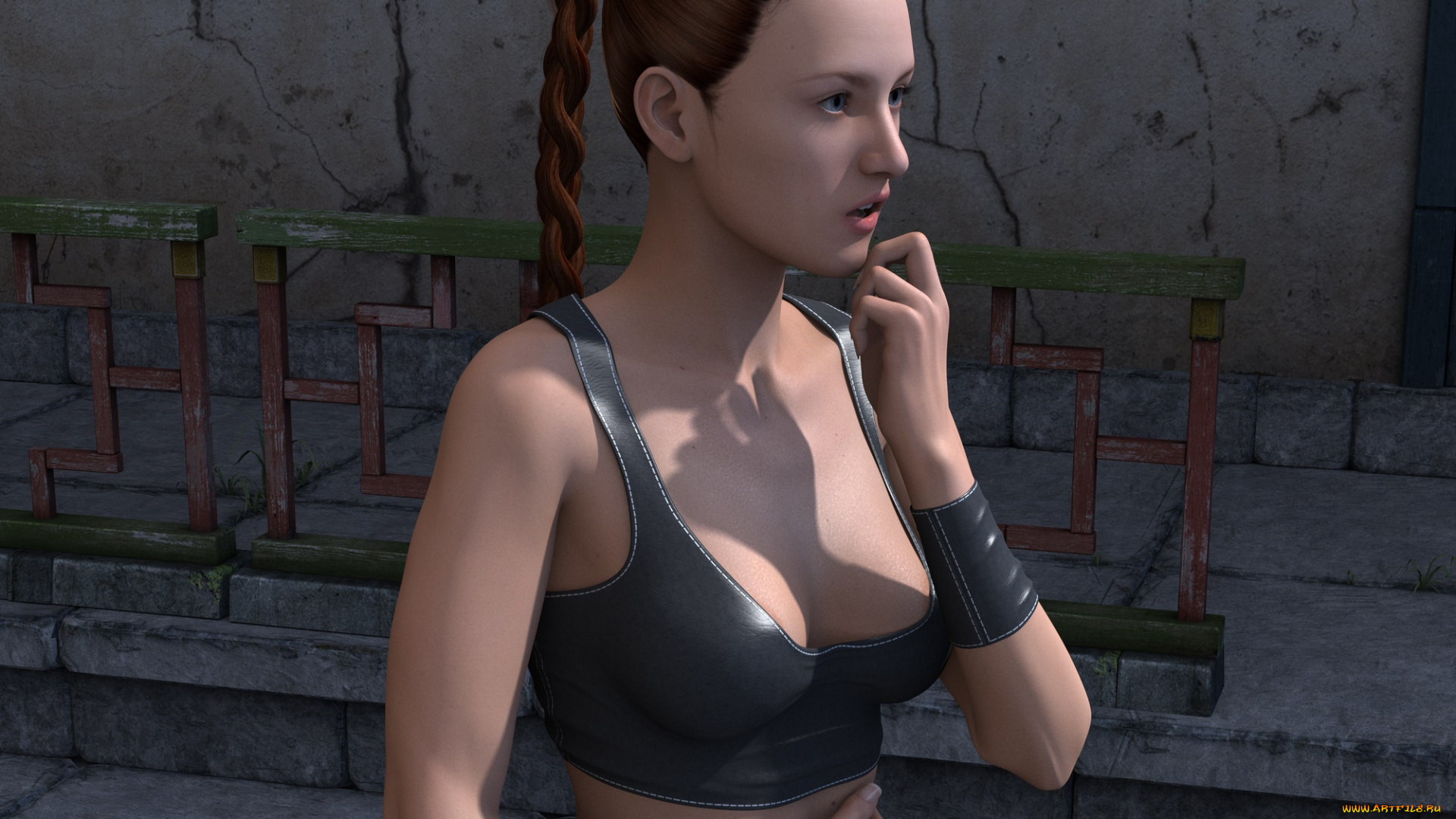 3д, графика, люди, , people, фон, взгляд, девушка