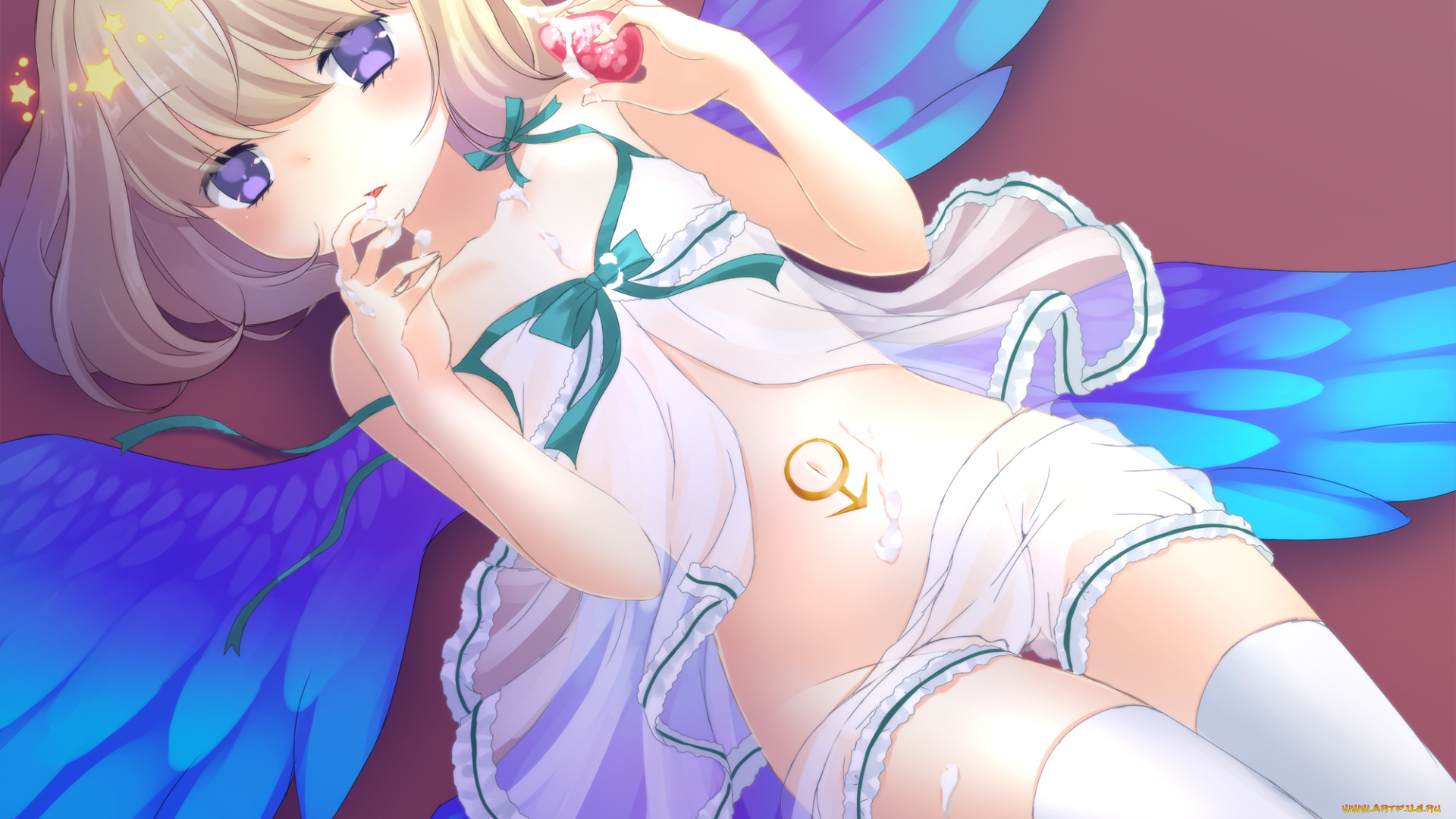 аниме, beatmania, девушка, арт, крылья, miji, artist, rche, iidx