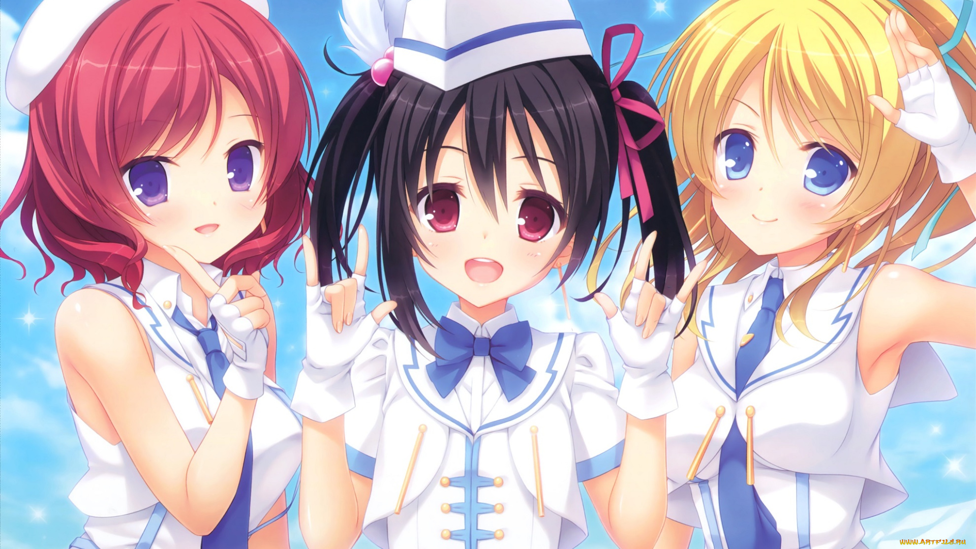 аниме, love, live, , school, idol, project, yazawa, nico, nishikino, maki, ayase, eri, love, live, school, idol, project, девочки, арт, muririn, hazumi, rio, takano, yuki