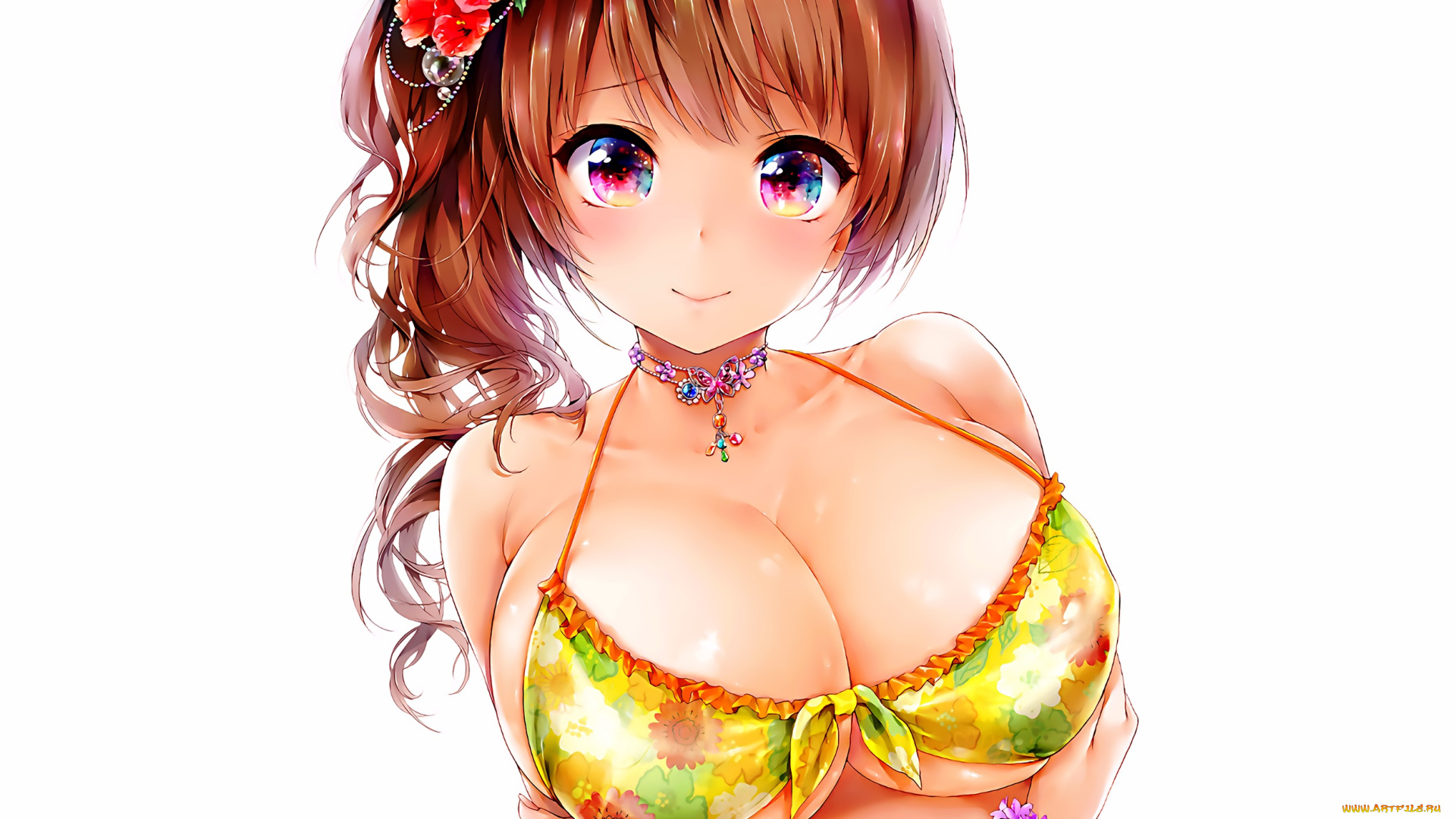 аниме, unknown, , другое, фон, взгляд, девушка